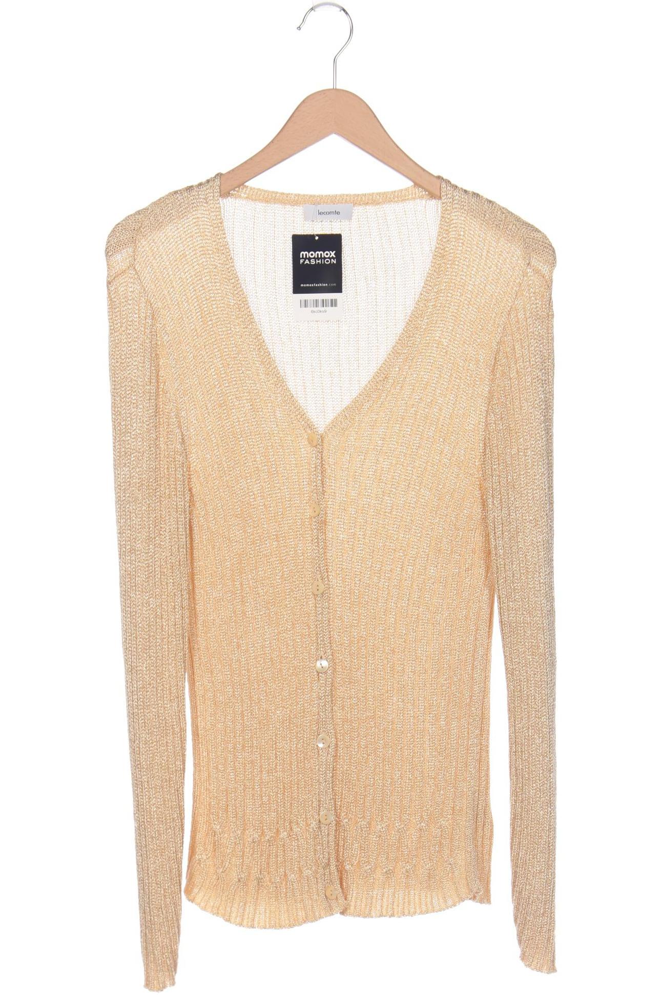 

Lecomte Damen Strickjacke, gold, Gr. 42