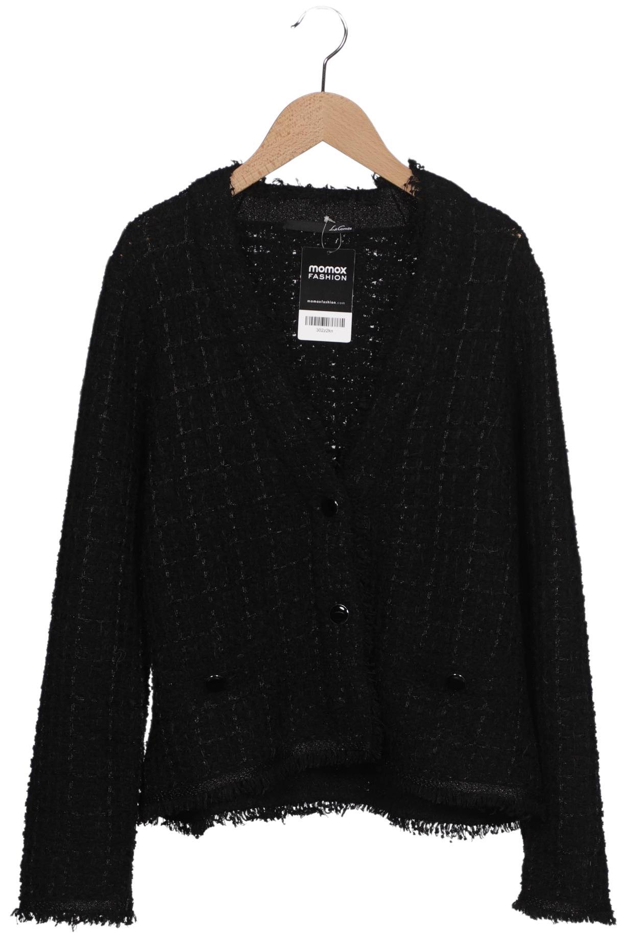 

Lecomte Damen Strickjacke, schwarz, Gr. 40
