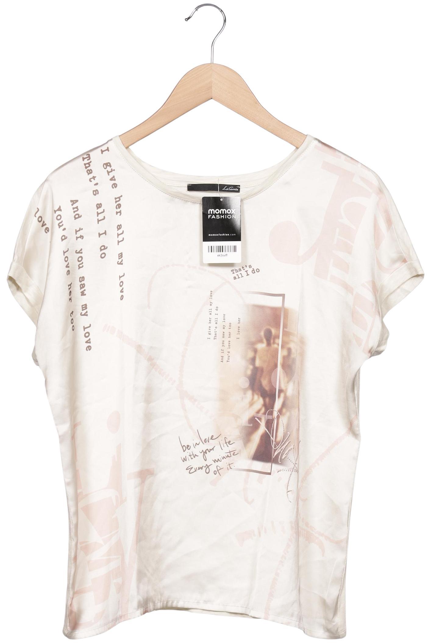 

Lecomte Damen T-Shirt, cremeweiß, Gr. 42