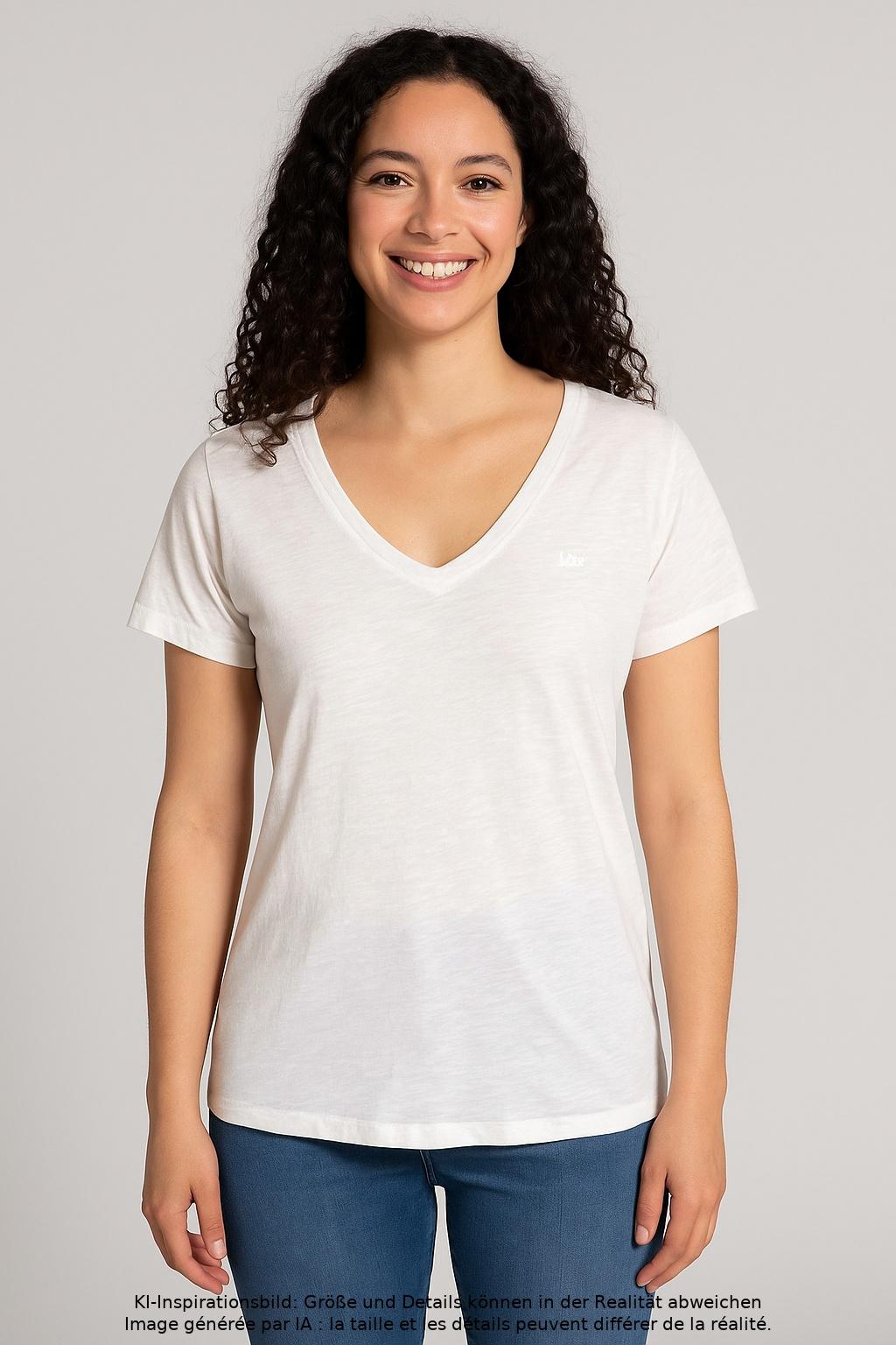 

Lee Damen T-Shirt, weiß, Gr. 36