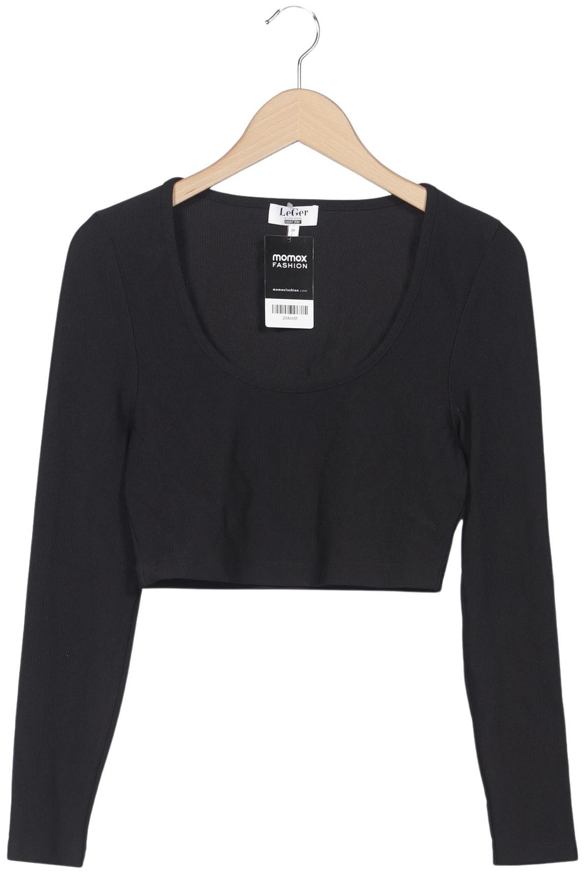 

LeGer by Lena Gercke Damen Langarmshirt, schwarz, Gr. 38