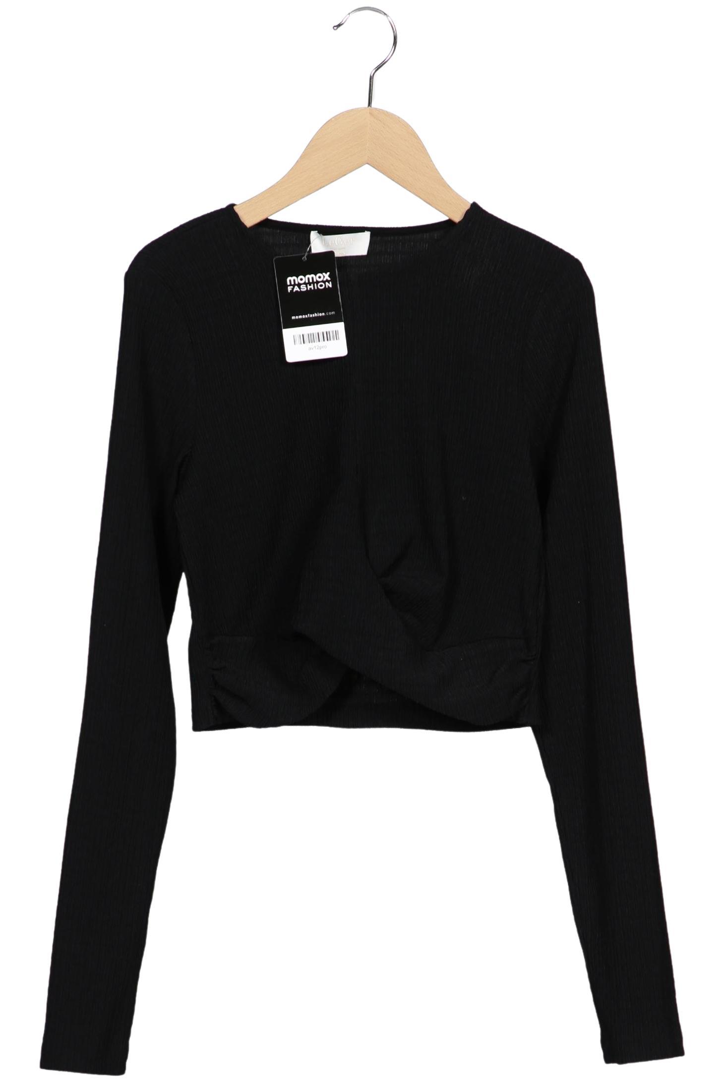 

LeGer by Lena Gercke Damen Langarmshirt, schwarz, Gr. 38