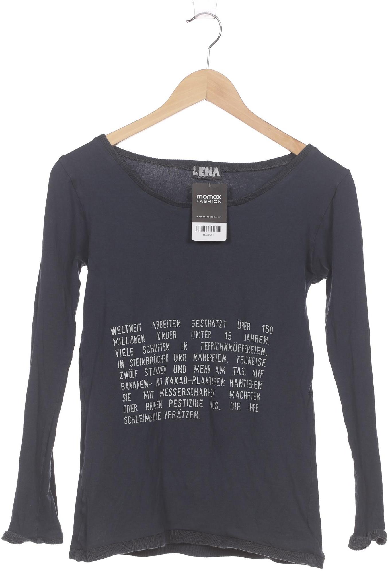 

Lena Hoschek Damen Langarmshirt, blau, Gr. 36