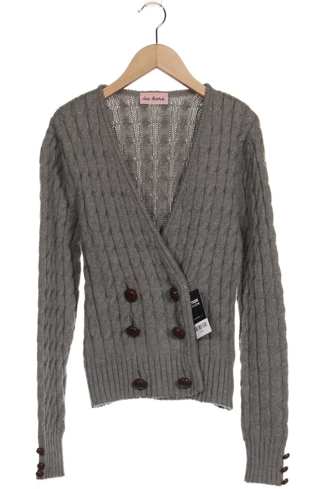 

Lena Hoschek Damen Strickjacke, grau, Gr. 38