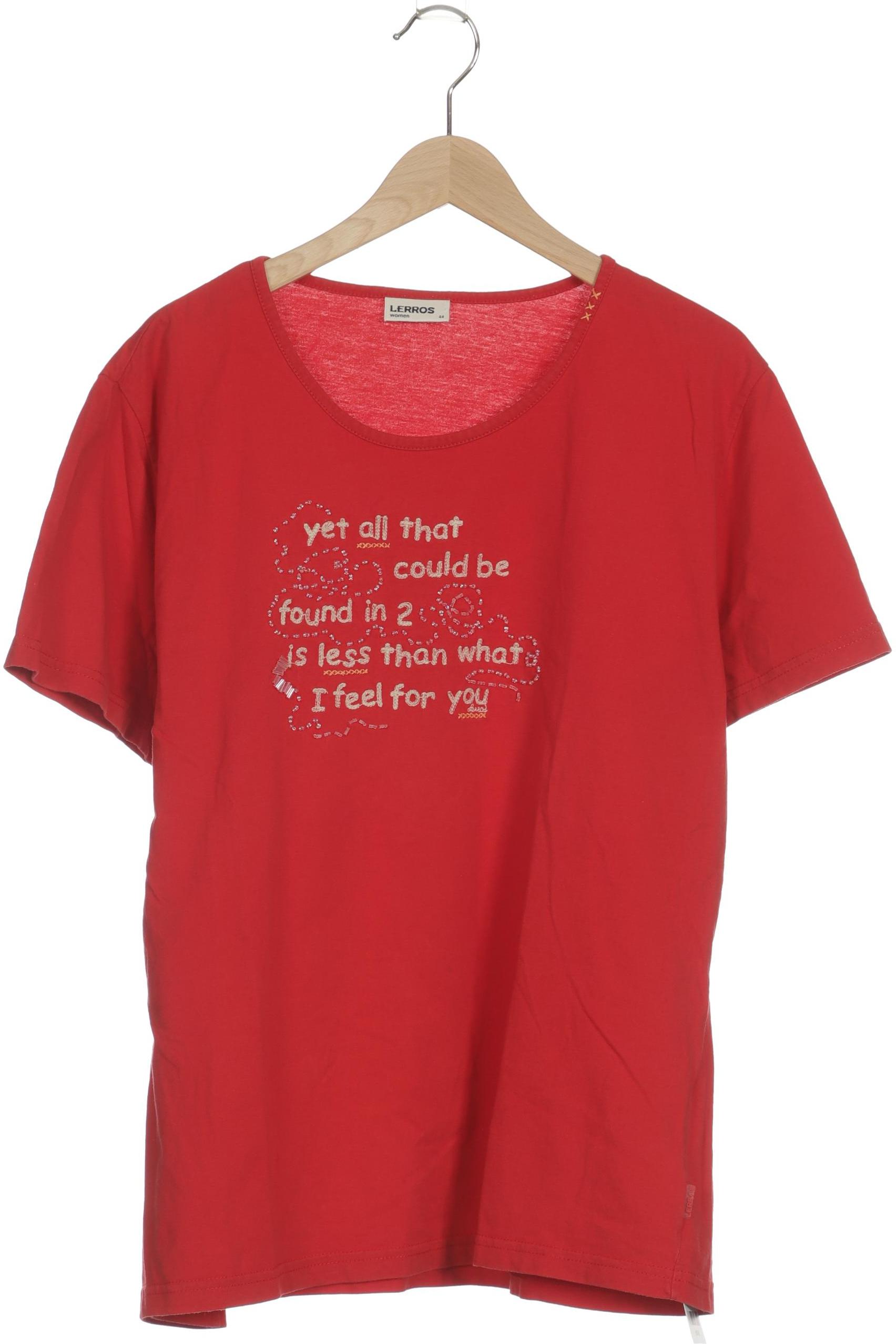 

Lerros Damen T-Shirt, rot, Gr. 44