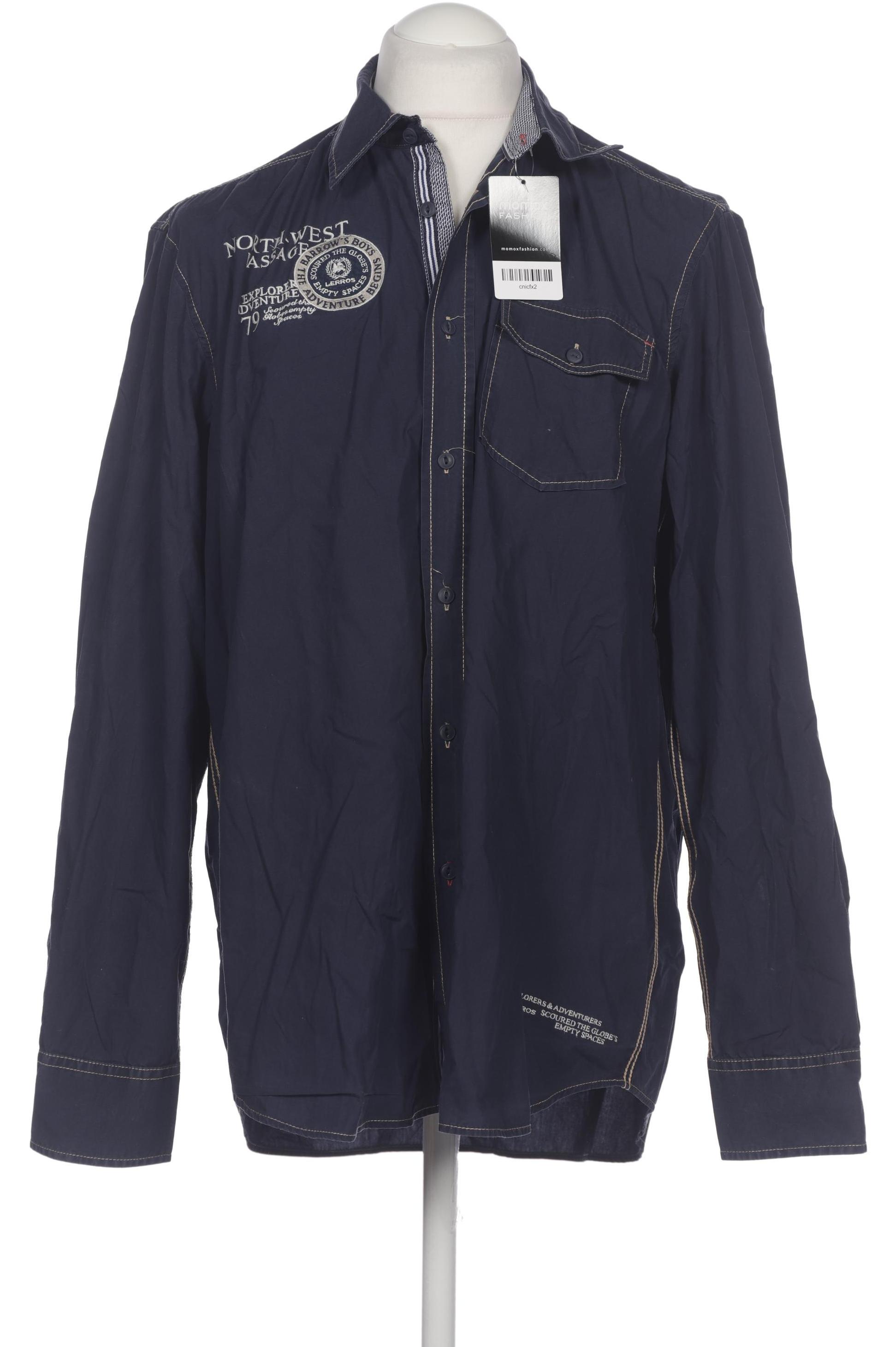 

Lerros Herren Hemd, marineblau, Gr. 54