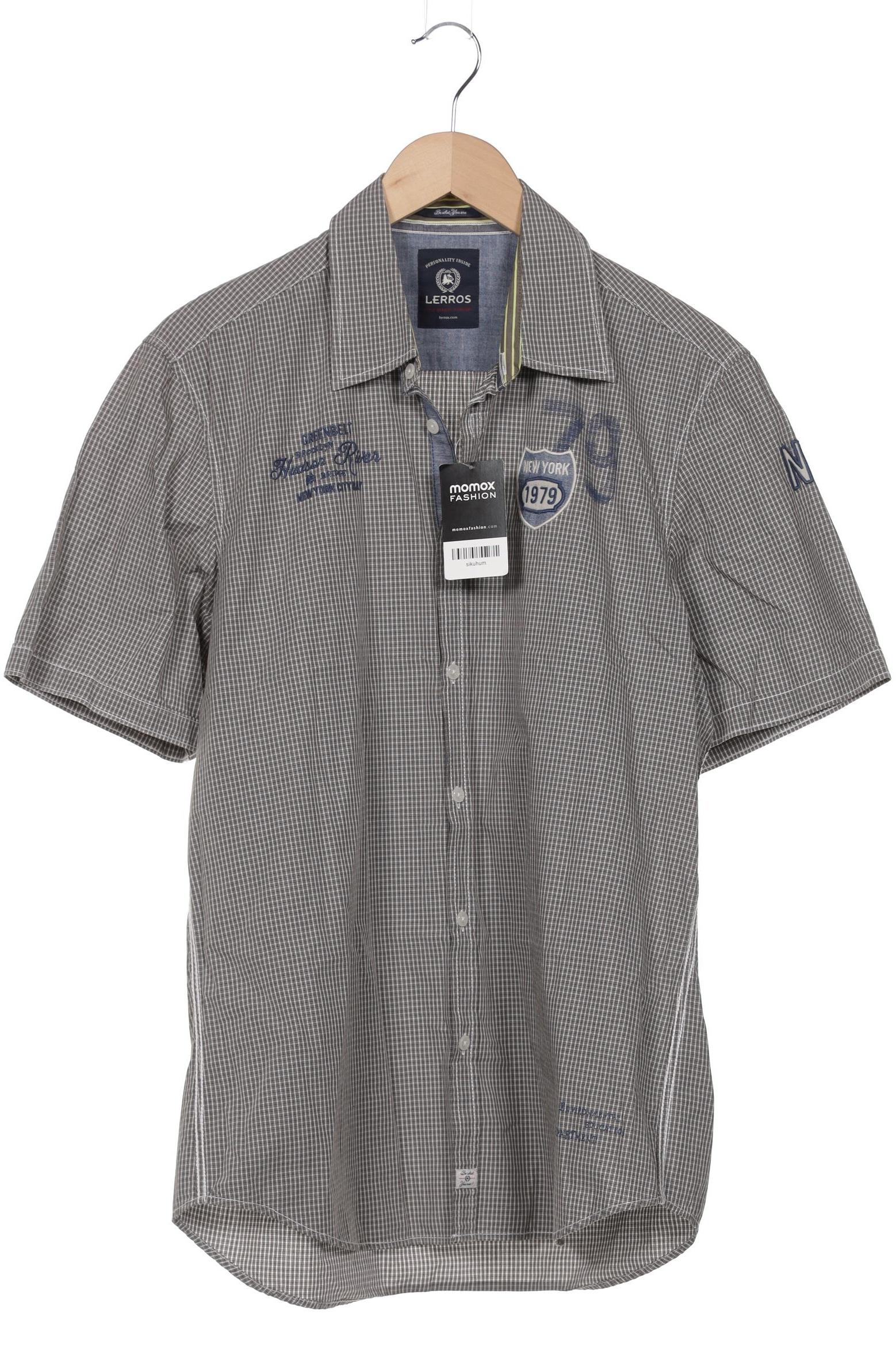

Lerros Herren Hemd, grau, Gr. 52