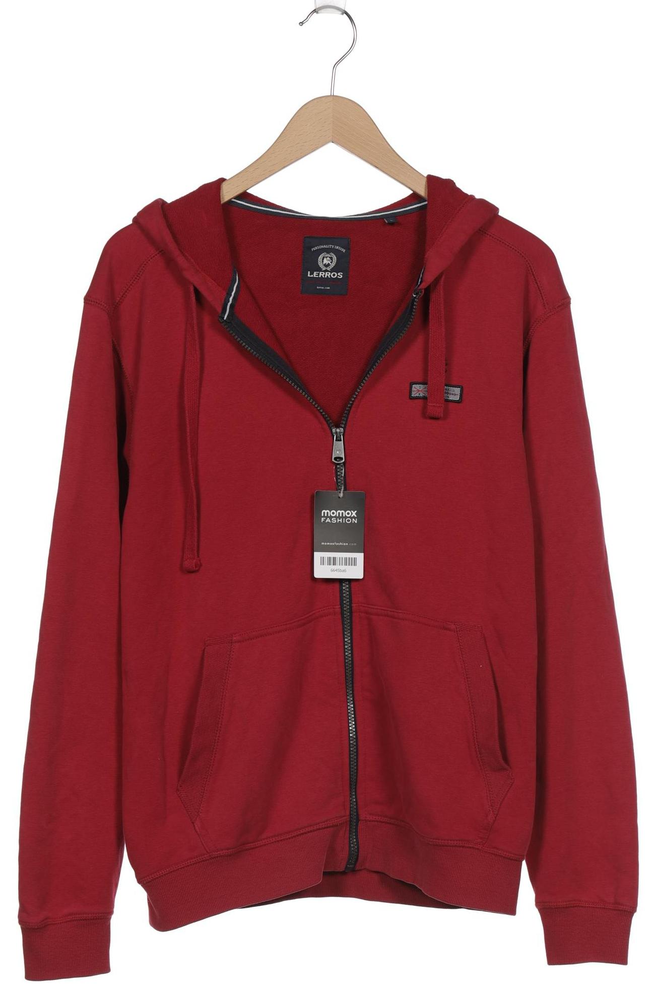 

Lerros Herren Kapuzenpullover, bordeaux, Gr. 52