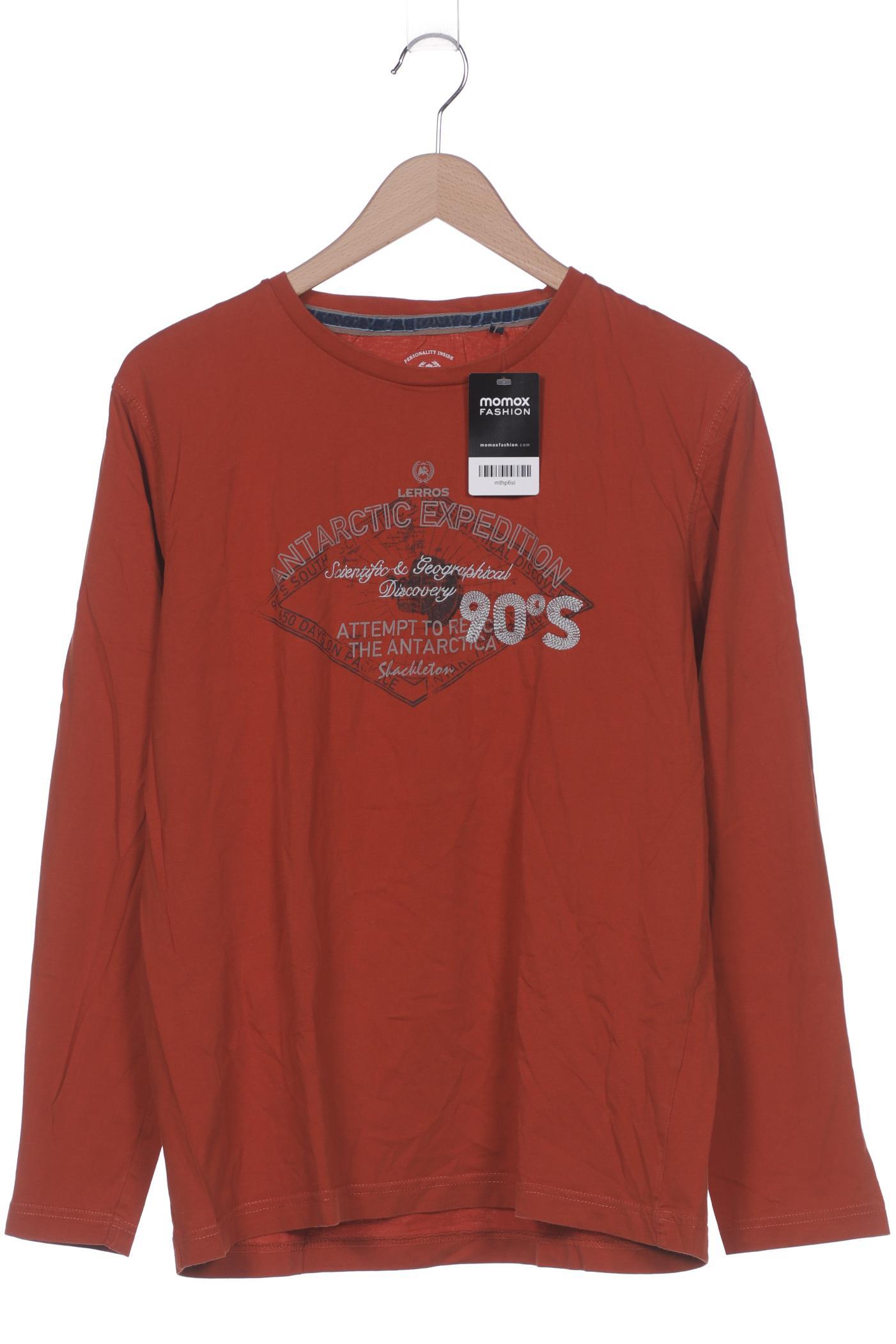 Thumbnail - Lerros Herren Langarmshirt, orange, Gr. 54