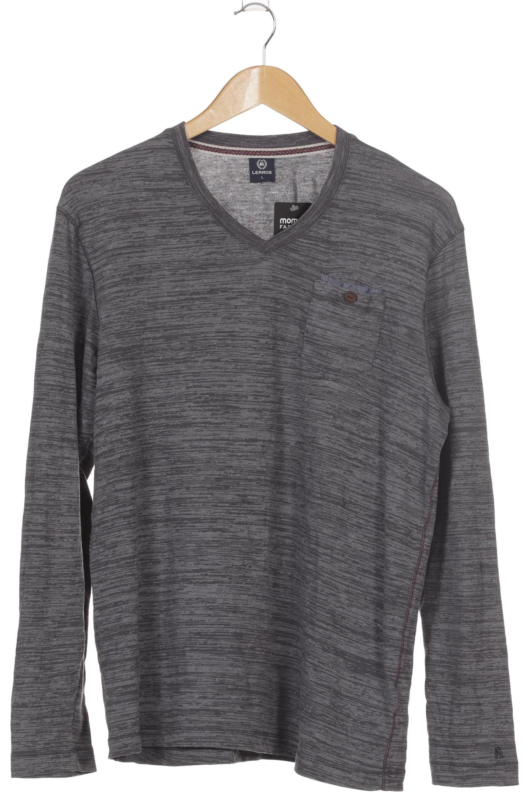 

Lerros Herren Langarmshirt, grau, Gr. 52