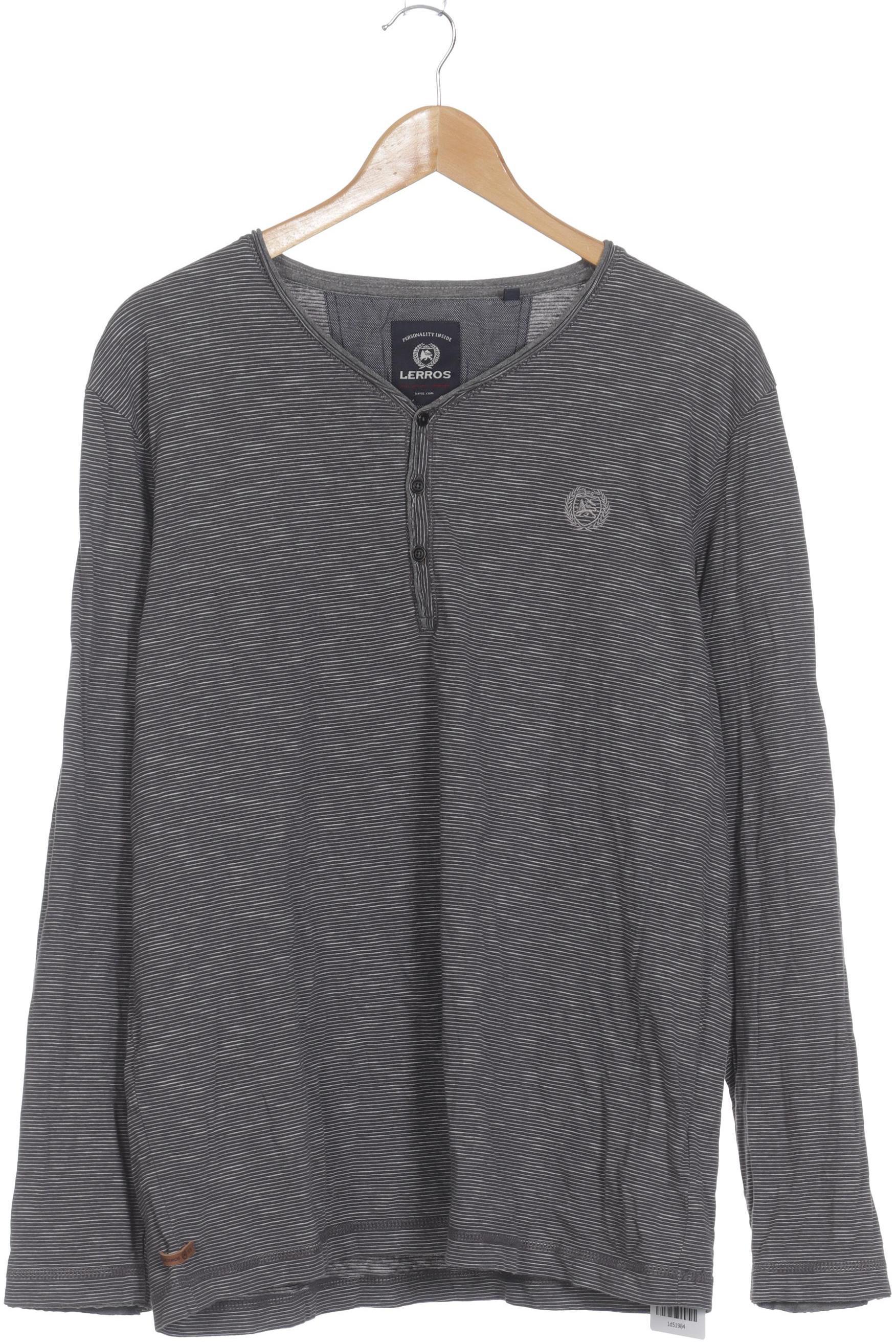 Thumbnail - Lerros Herren Langarmshirt, grau, Gr.