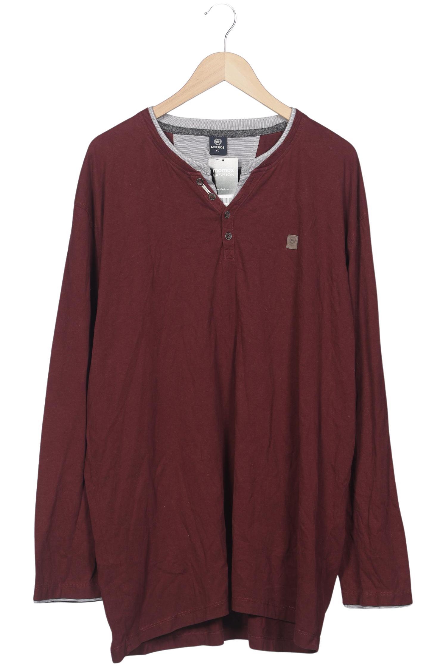

Lerros Herren Langarmshirt, bordeaux, Gr. 60