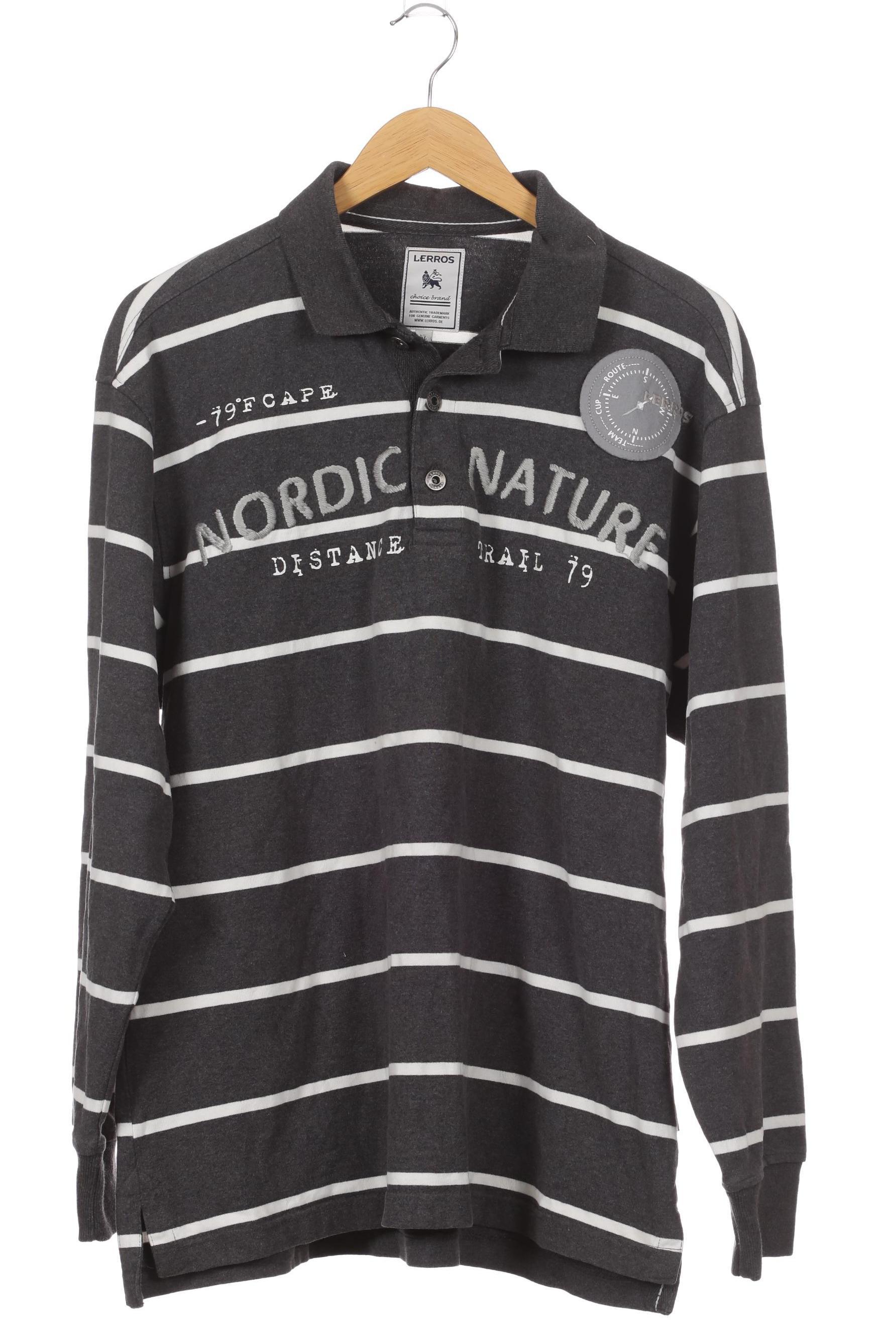 Thumbnail - Lerros Herren Langarmshirt, grau, Gr.