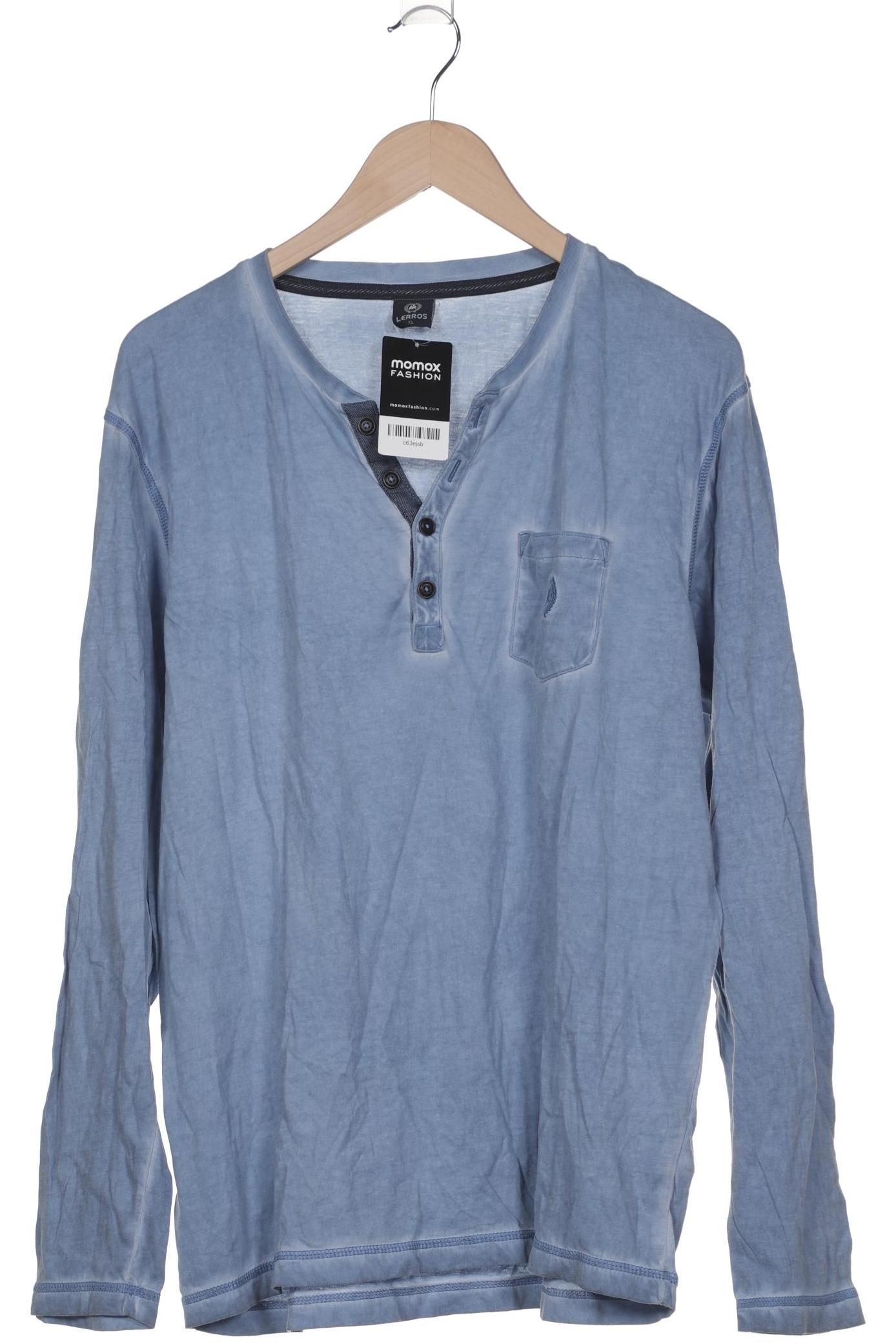 

Lerros Herren Langarmshirt, blau, Gr. 54