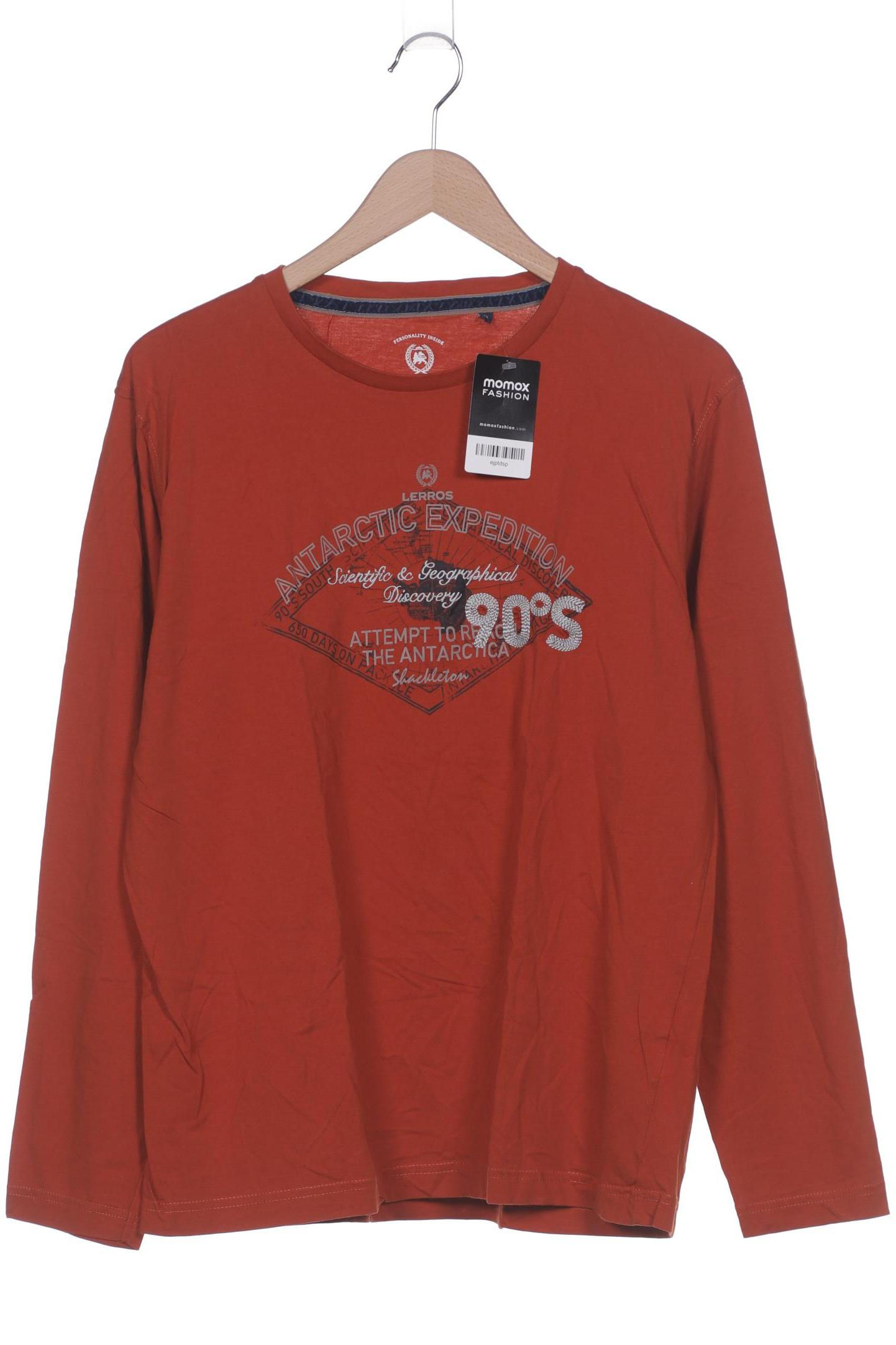 

Lerros Herren Langarmshirt, orange, Gr. 54