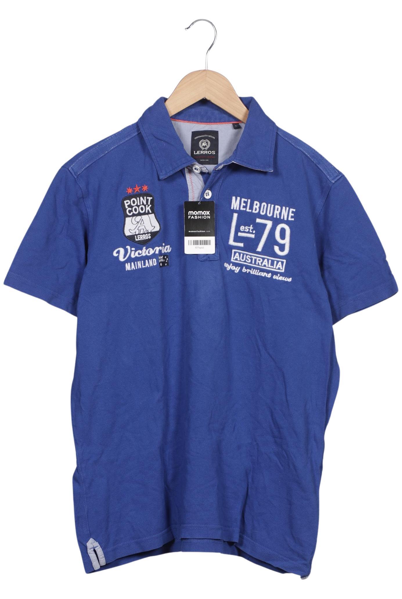 

Lerros Herren Poloshirt, blau, Gr. 52