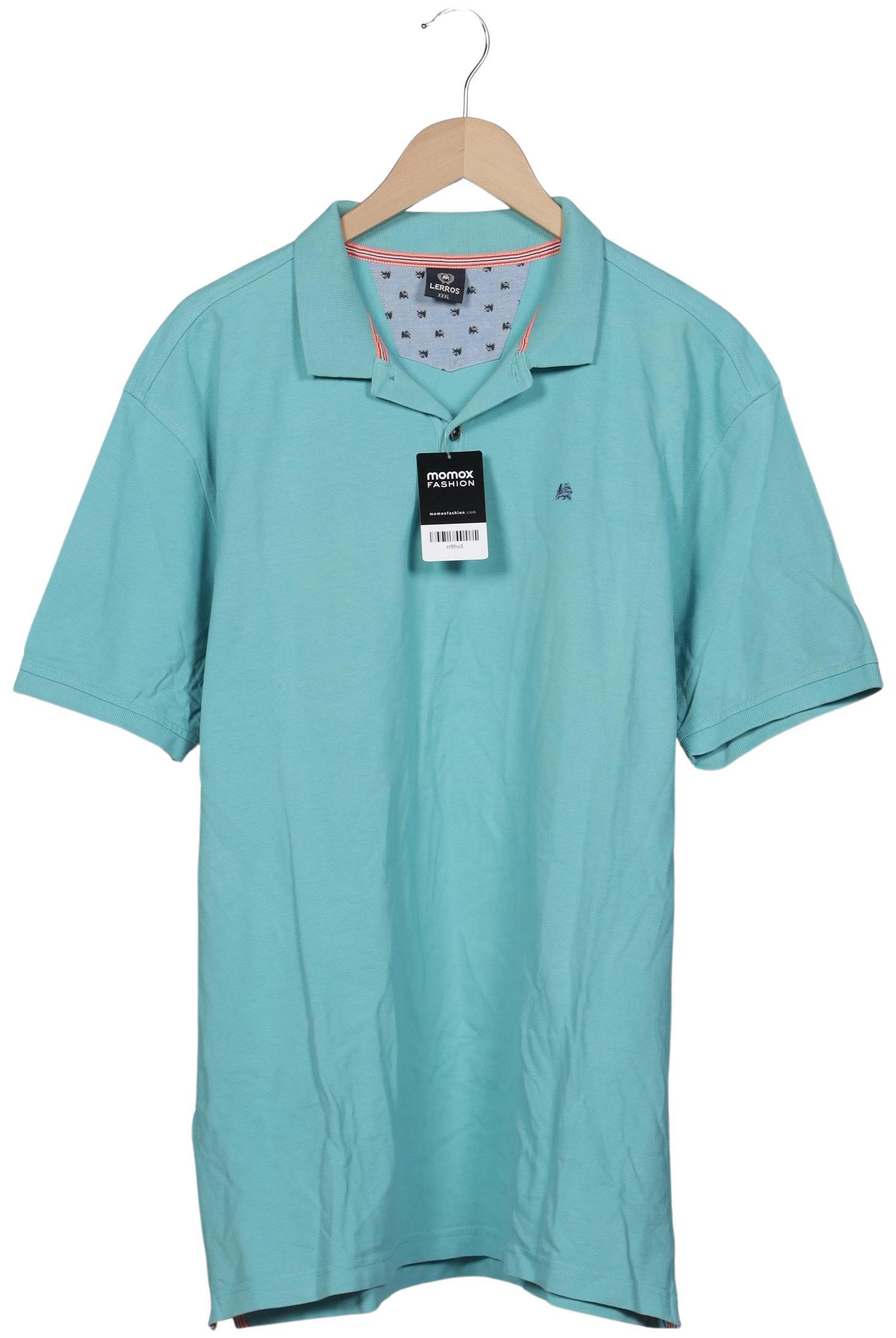 

Lerros Herren Poloshirt, türkis, Gr. 58