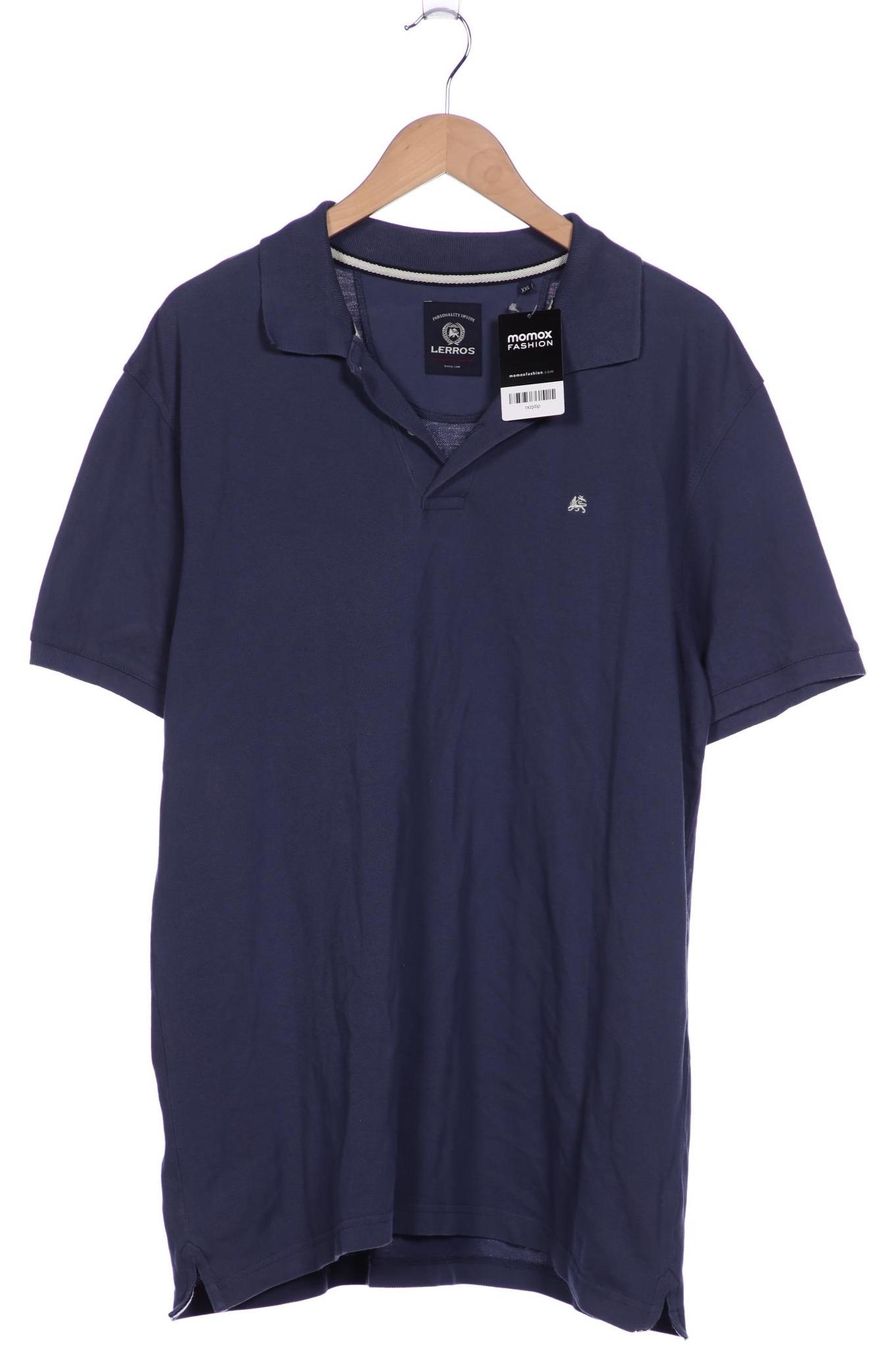 

Lerros Herren Poloshirt, blau, Gr. 56