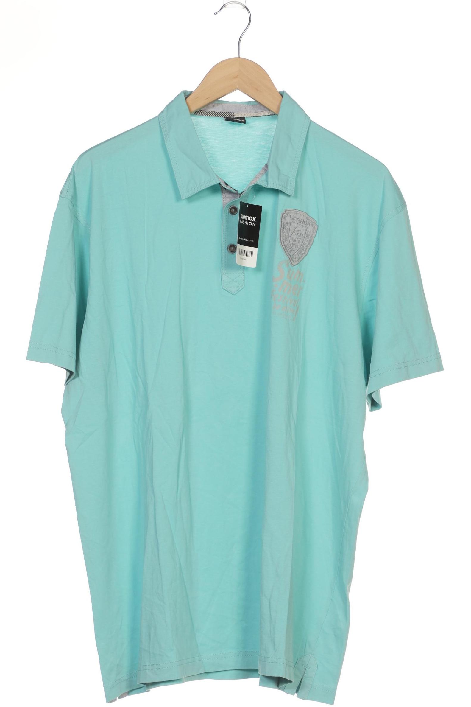 

Lerros Herren Poloshirt, türkis, Gr. 56