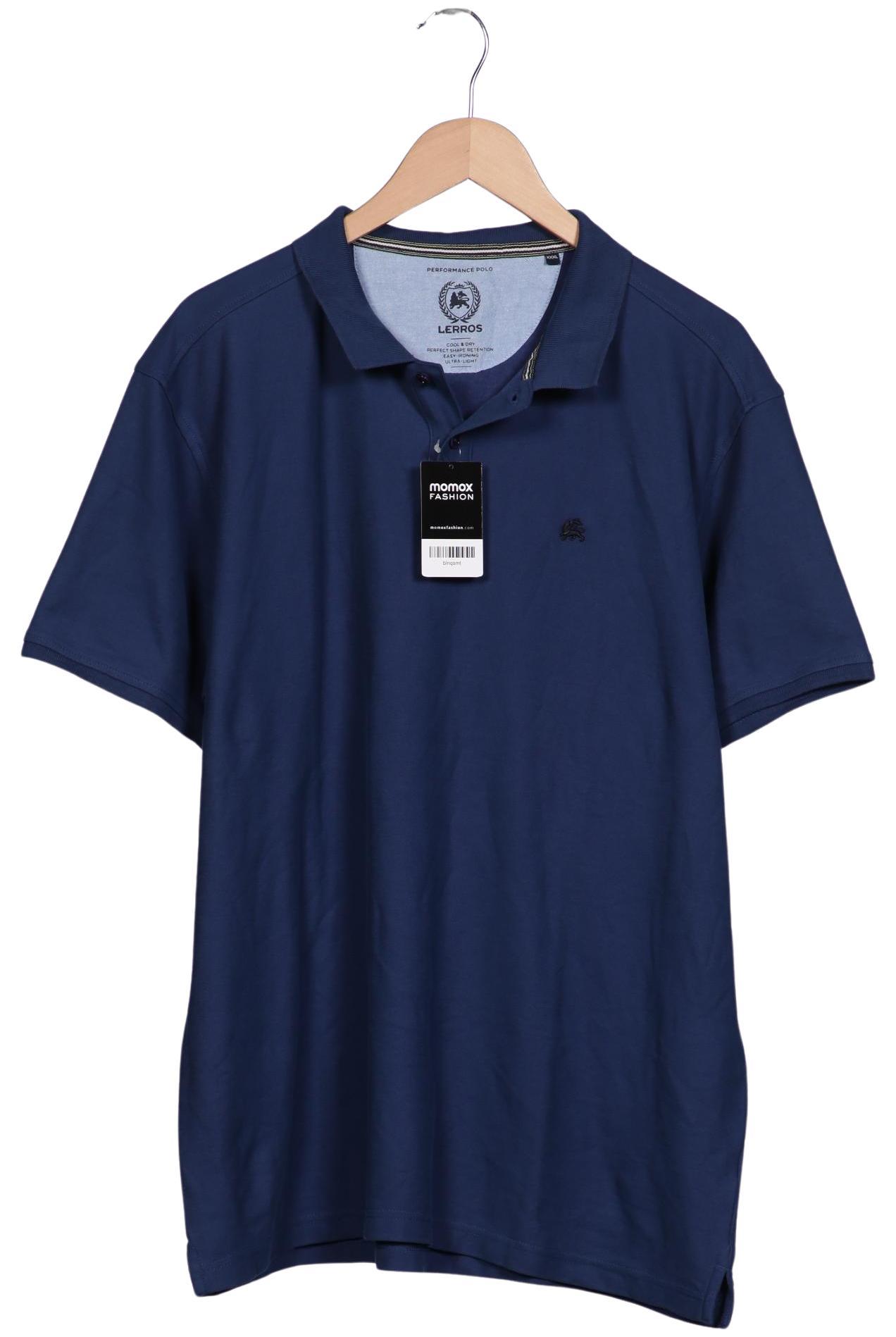 

Lerros Herren Poloshirt, blau, Gr. 58