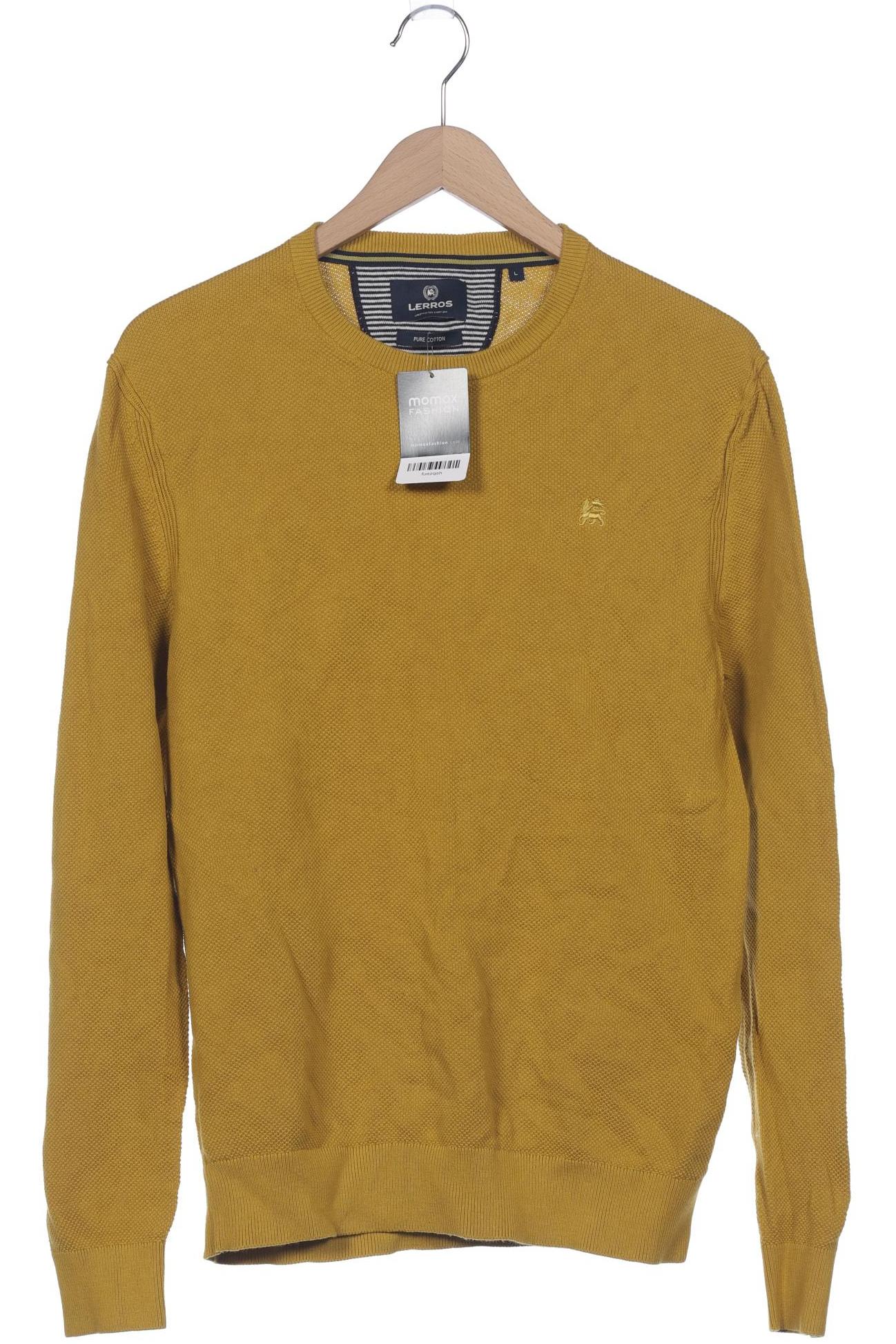 

Lerros Herren Pullover, gelb, Gr. 52