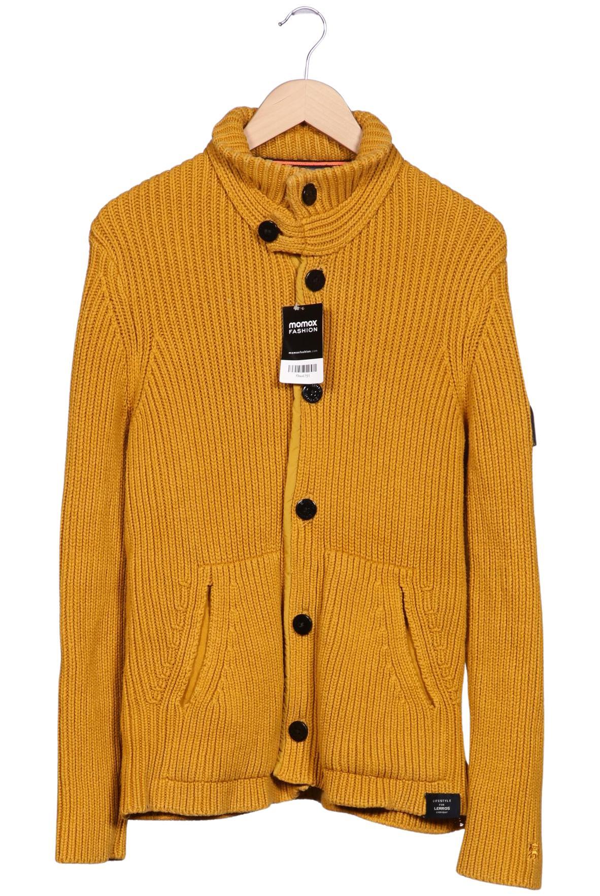 

Lerros Herren Strickjacke, gelb, Gr. 48