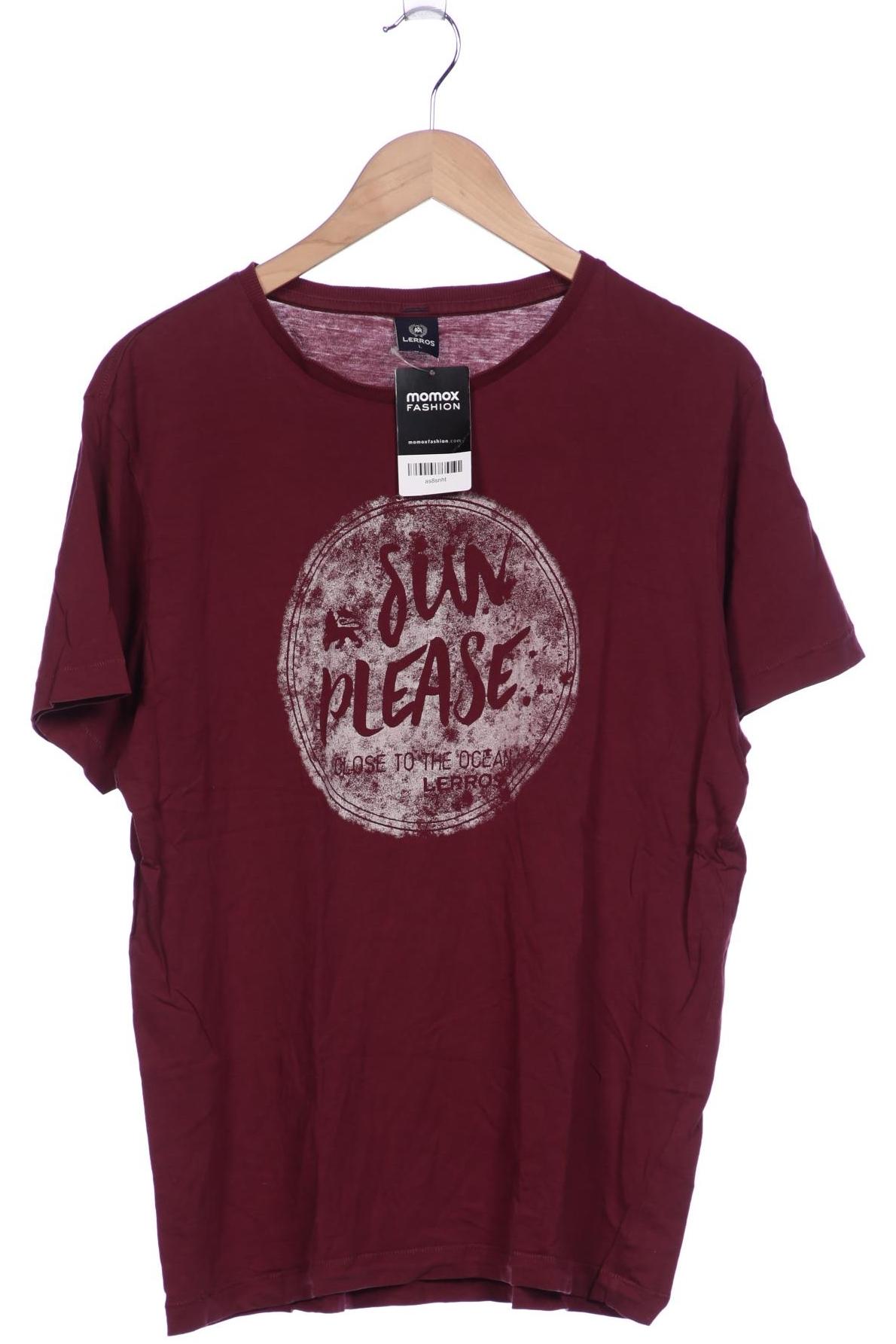 

Lerros Herren T-Shirt, bordeaux, Gr. 52