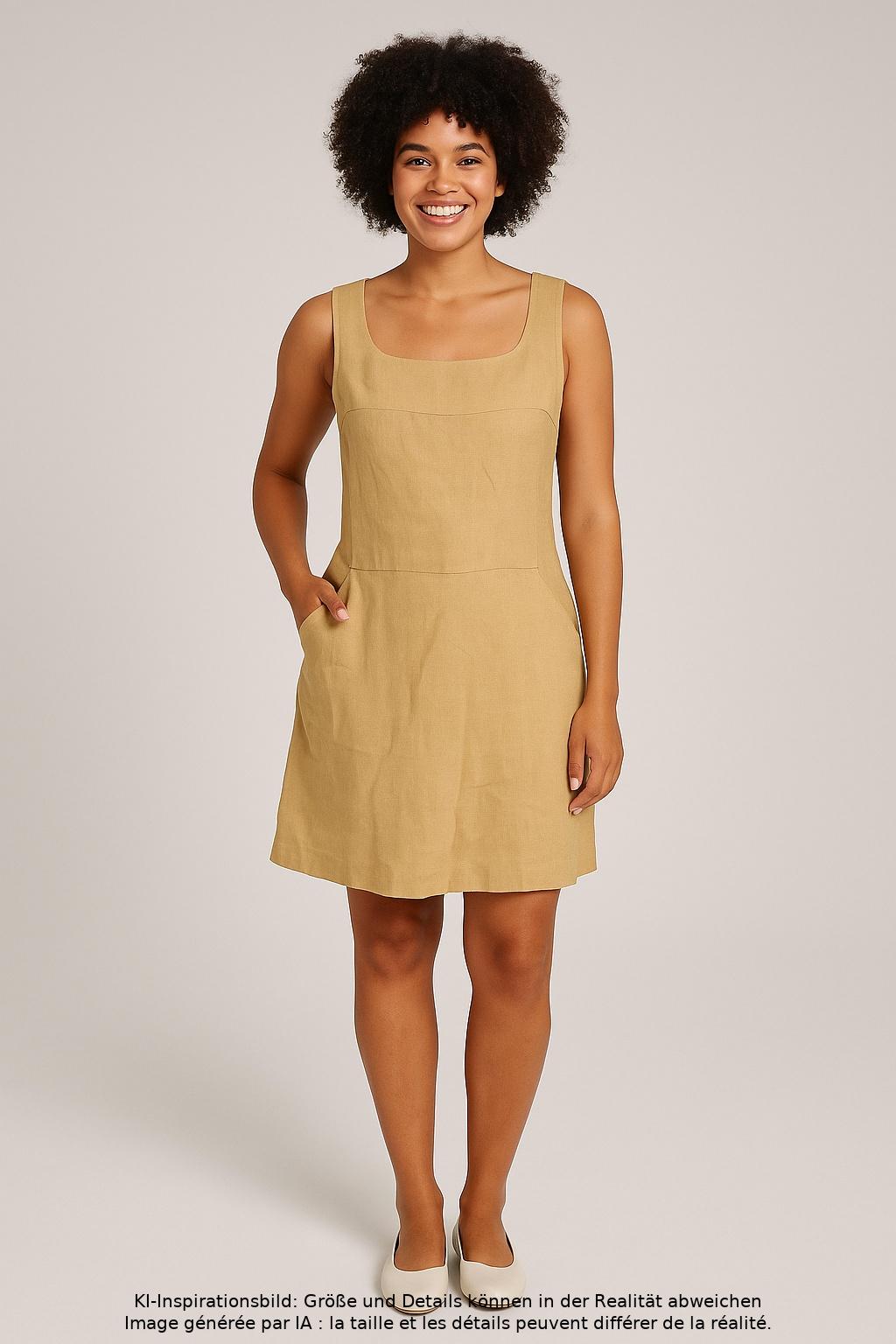 

Les Copains Damen Kleid, beige, Gr. 42