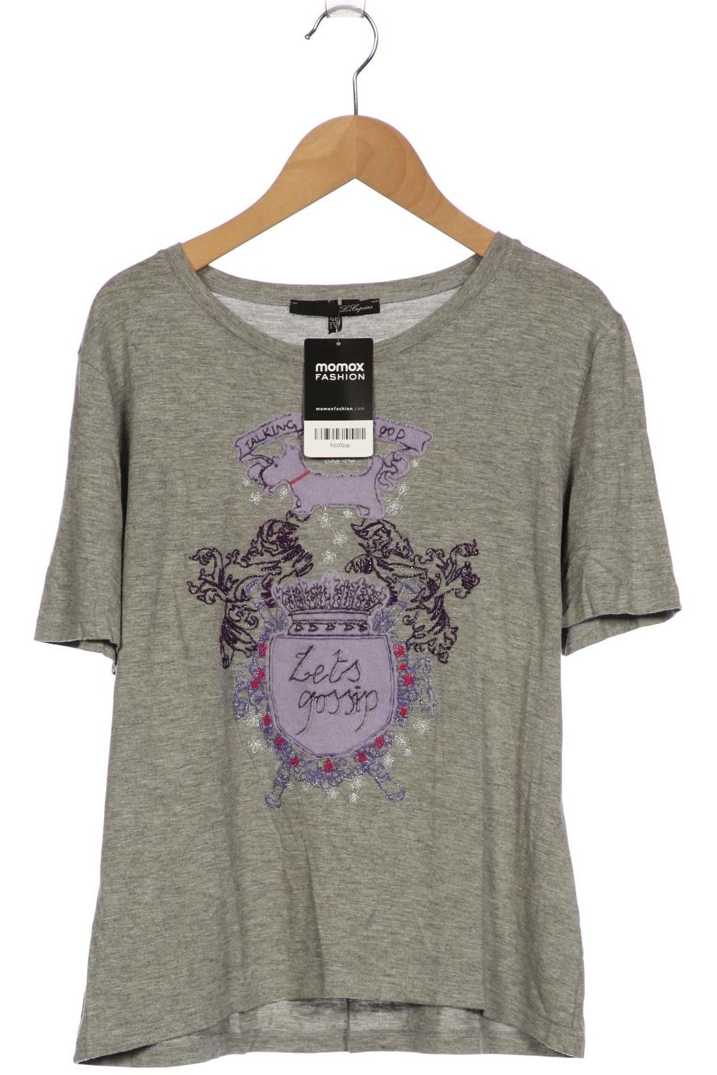 

Les Copains Damen T-Shirt, grau, Gr. 46