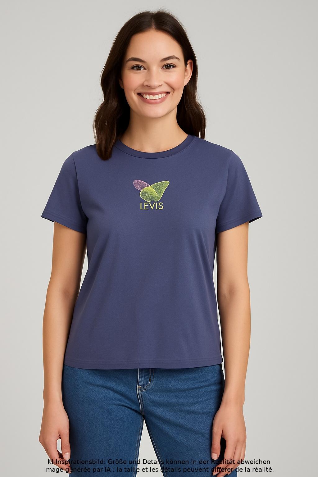 

Levis Damen T-Shirt, blau, Gr. 36
