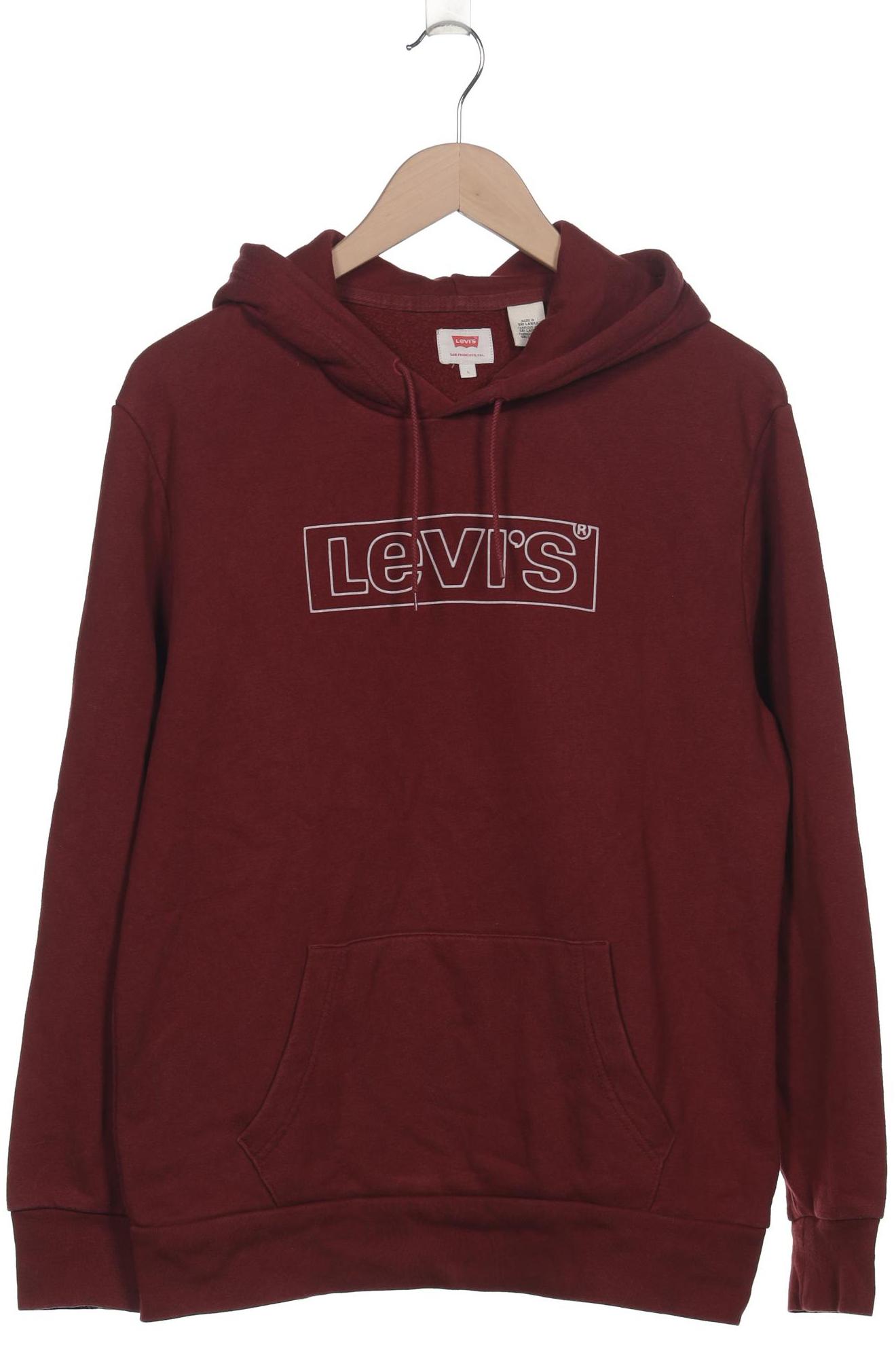 

Levis Herren Kapuzenpullover, bordeaux, Gr. 52