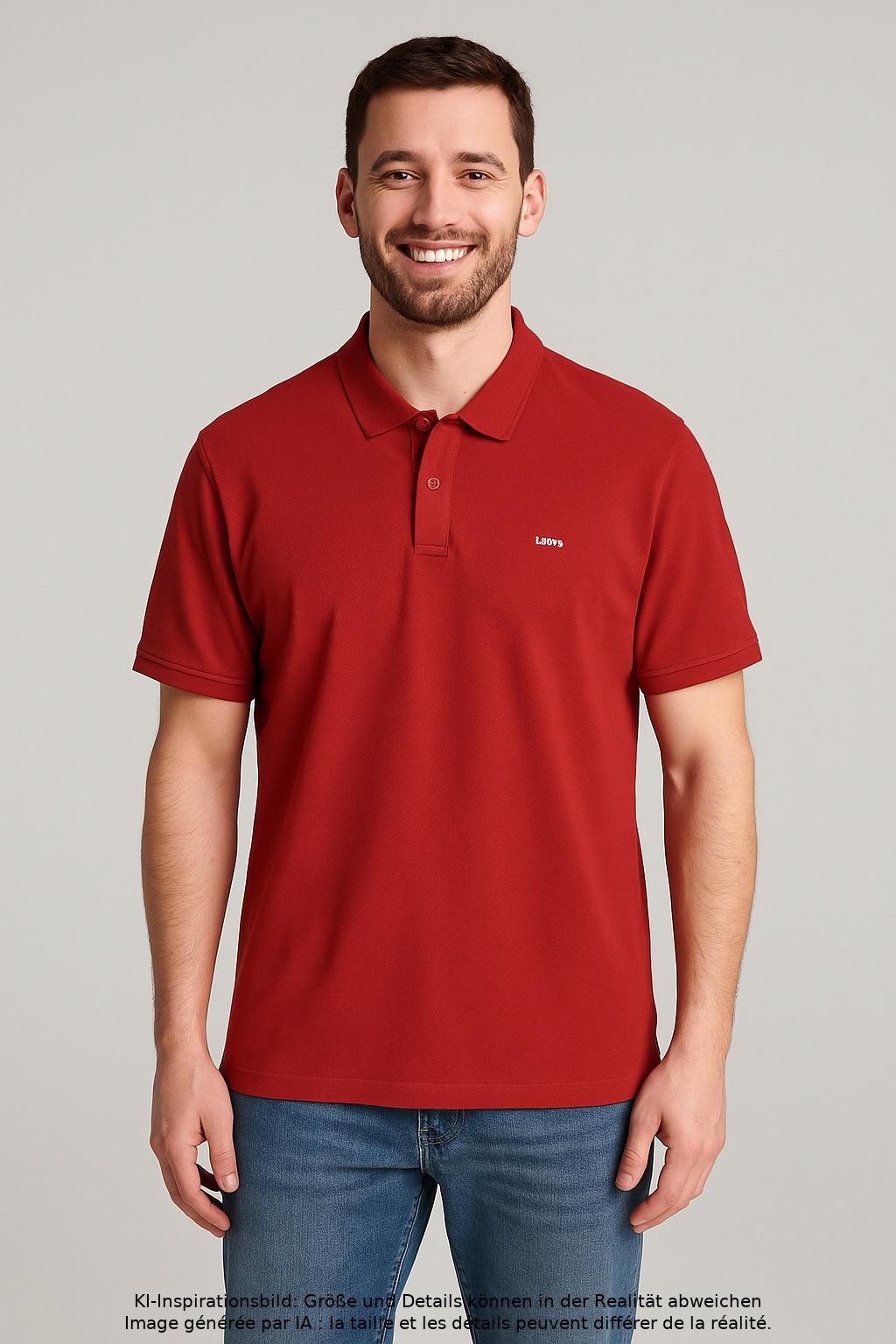 

Levis Herren Poloshirt, rot, Gr. 52