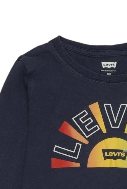 Thumbnail - Levis Jungen Langarmshirt, marineblau, Gr. 98