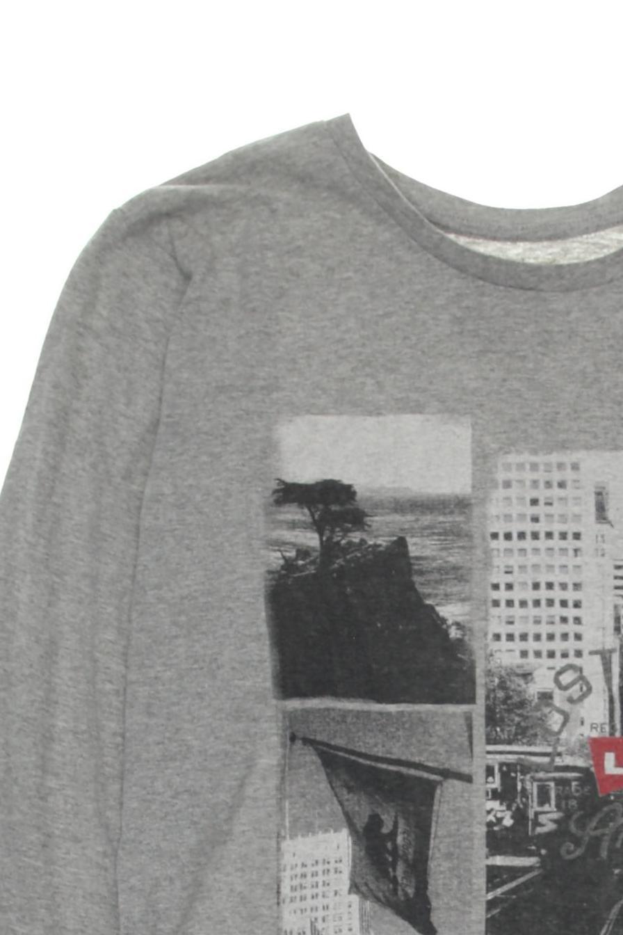 Thumbnail - Levis Jungen Langarmshirt, grau, Gr. 176
