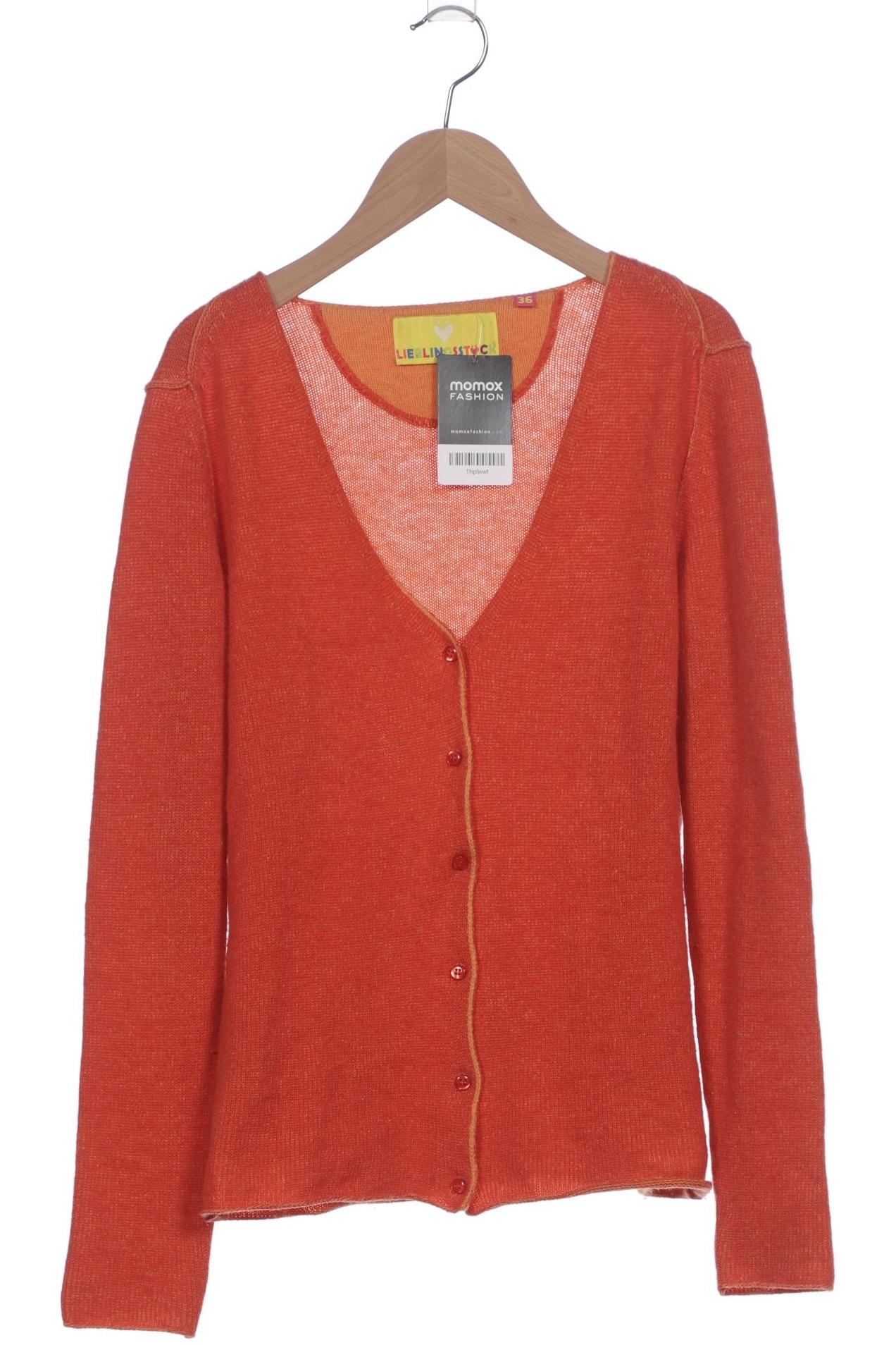 

Lieblingsstück Damen Strickjacke, orange, Gr. 36
