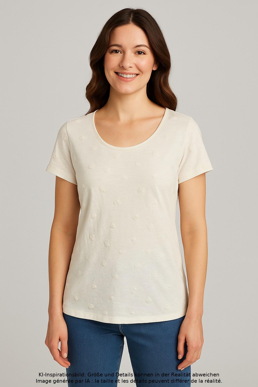 

Lieblingsstück Damen T-Shirt, cremeweiß, Gr. 38