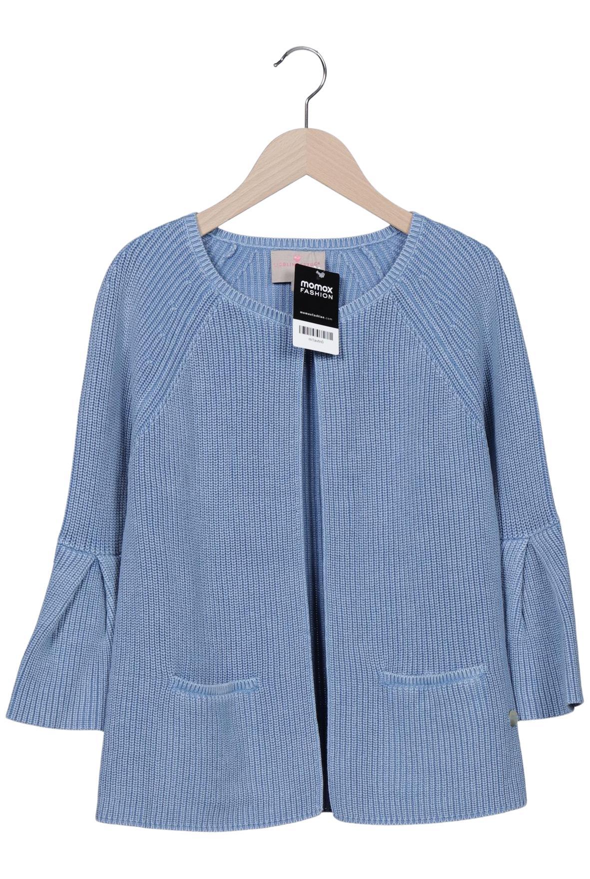 

Lieblingsstück Damen Strickjacke, blau, Gr. 34