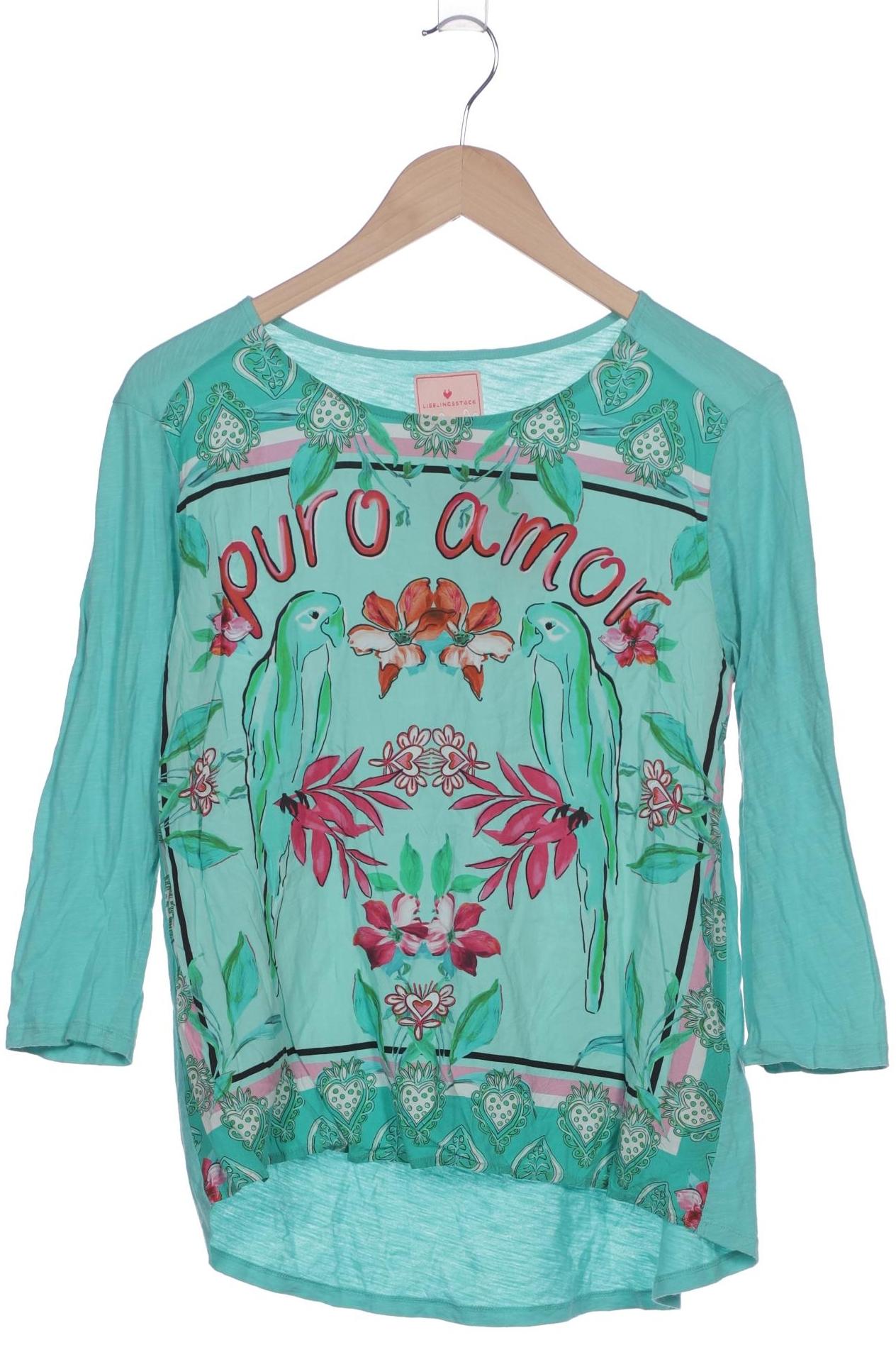 

Lieblingsstück Damen Langarmshirt, türkis, Gr. 38