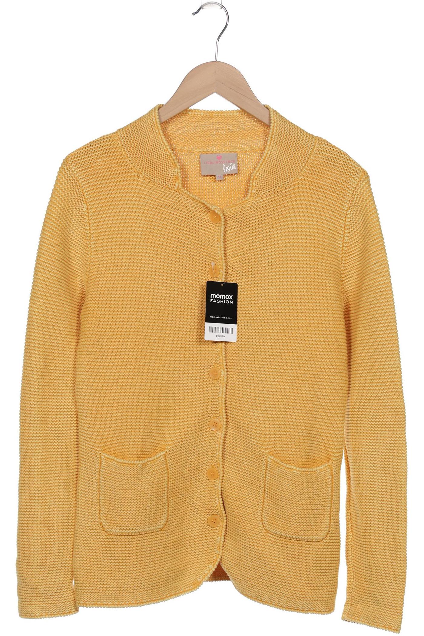 

Lieblingsstück Damen Strickjacke, gelb, Gr. 36