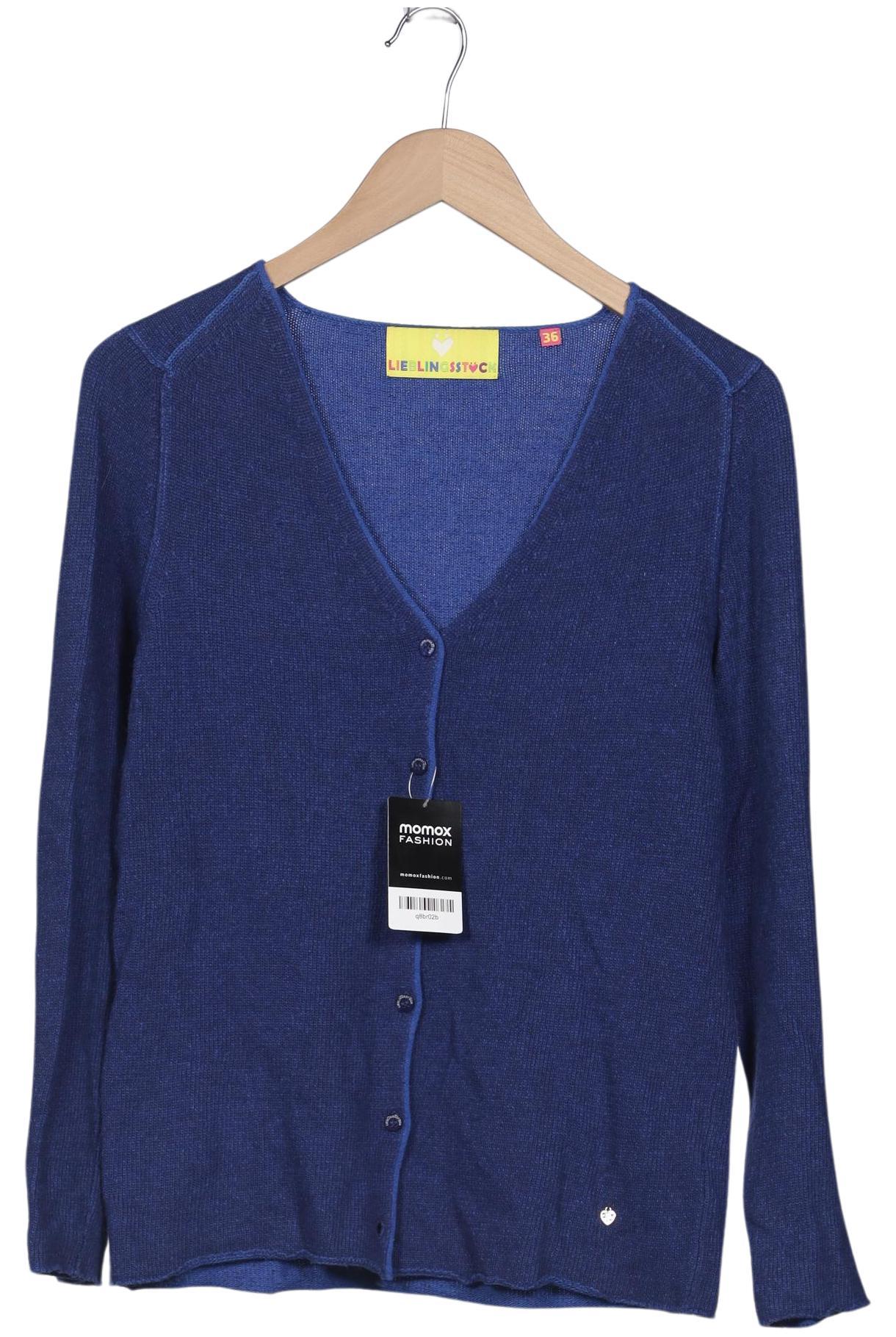 

Lieblingsstück Damen Strickjacke, blau, Gr. 36