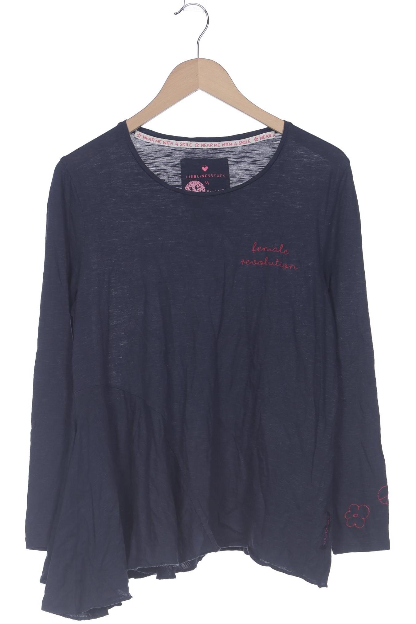 Thumbnail - Lieblingsstück Damen Langarmshirt, marineblau, Gr. 38