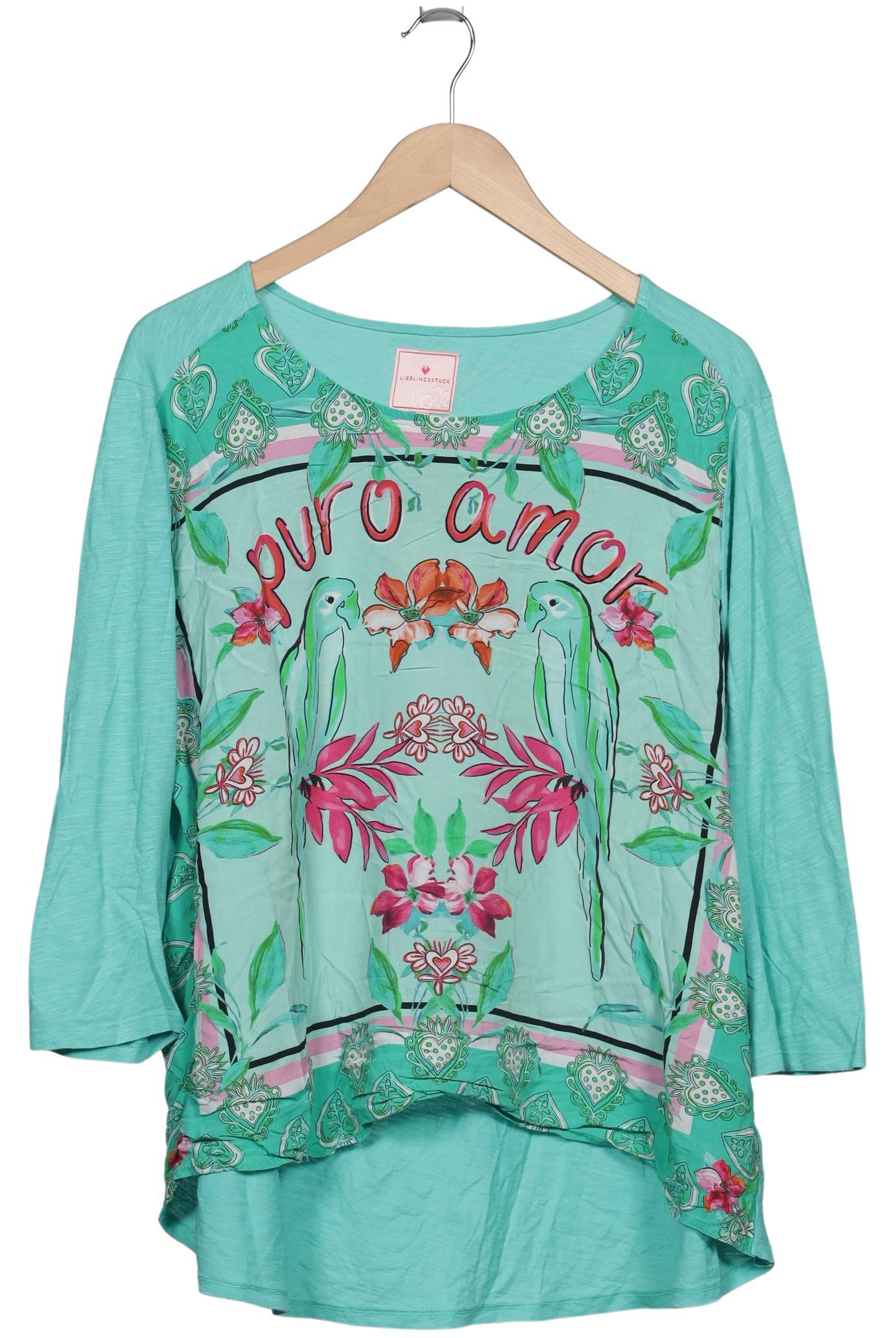 

Lieblingsstück Damen Langarmshirt, türkis, Gr. 46