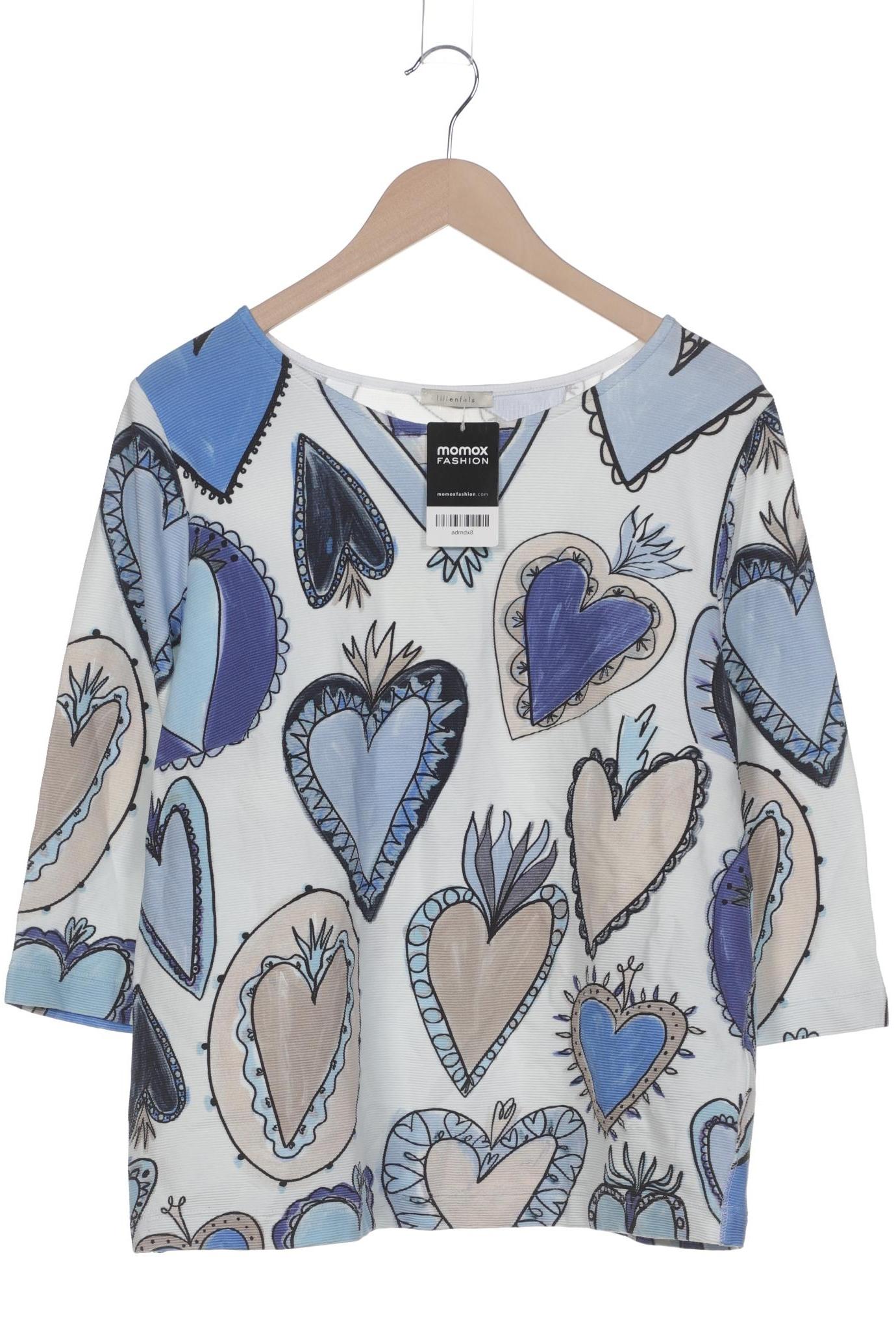 

lilienfels Damen Langarmshirt, blau, Gr. 44