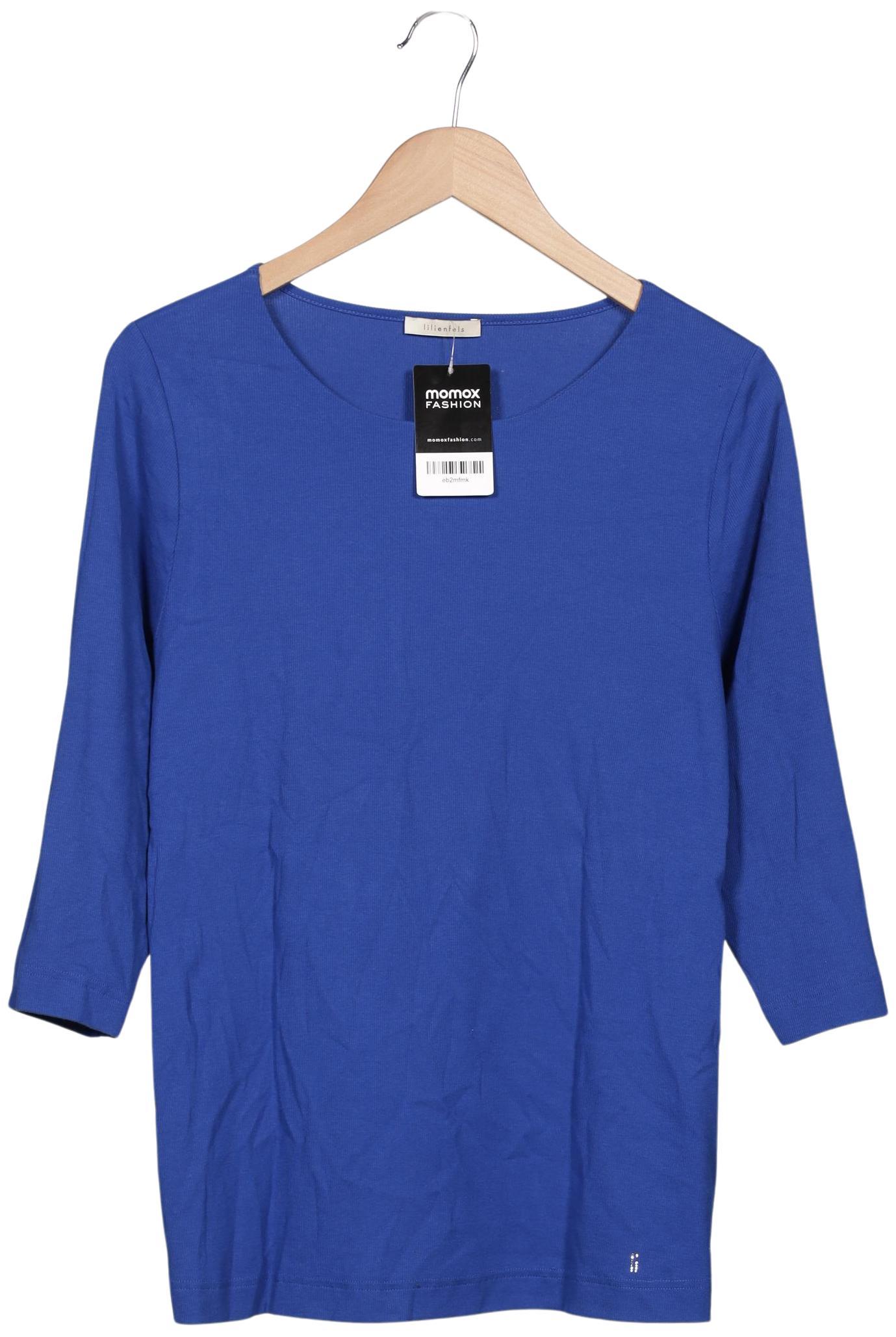 

lilienfels Damen Langarmshirt, blau, Gr. 44
