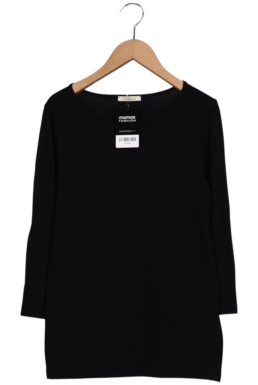 

lilienfels Damen Langarmshirt, schwarz, Gr. 38