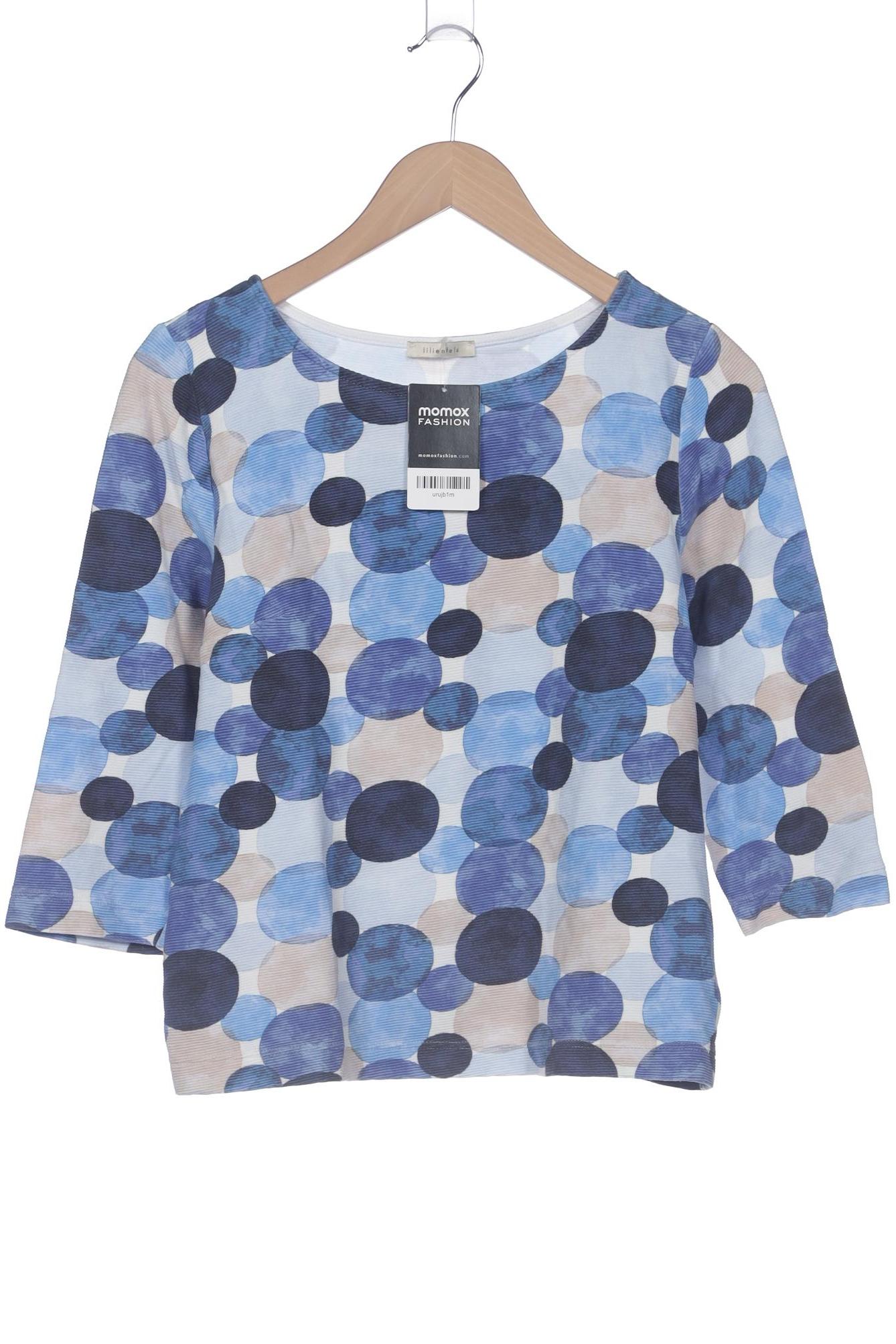 

lilienfels Damen Langarmshirt, blau, Gr. 34