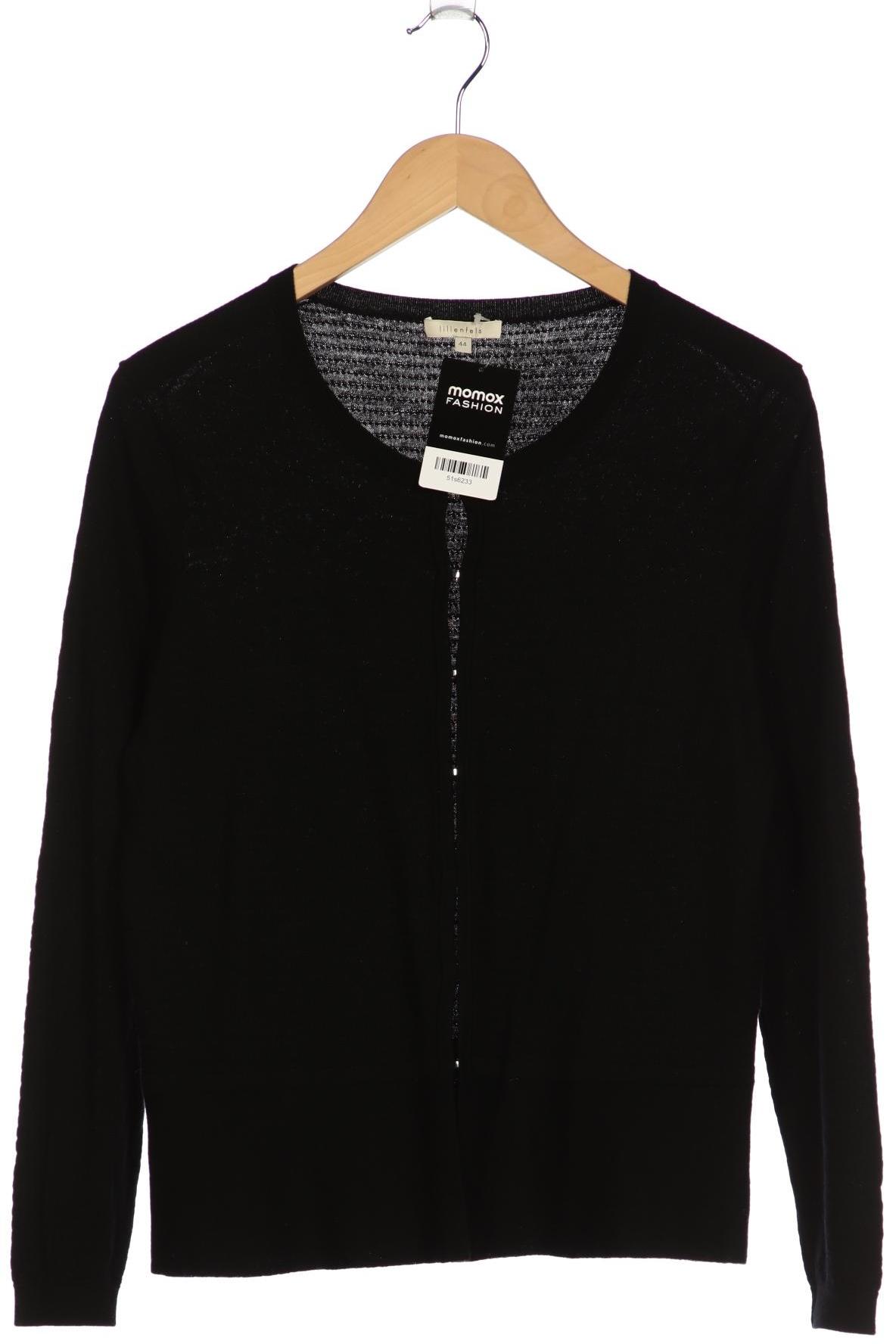 

lilienfels Damen Strickjacke, schwarz, Gr. 44