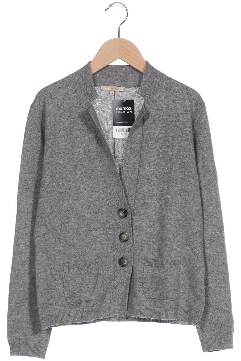 

lilienfels Damen Strickjacke, grau, Gr. 36