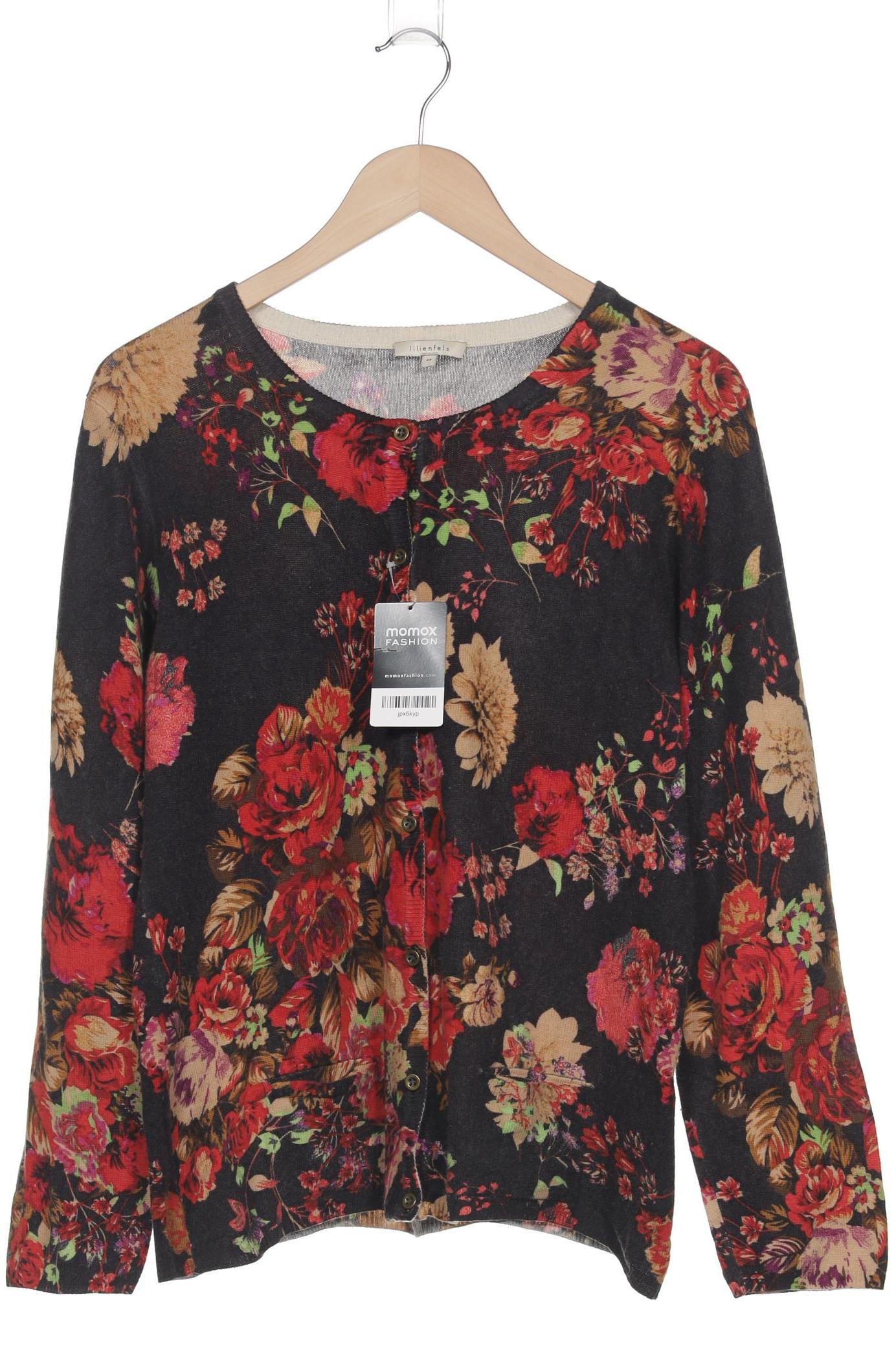 

lilienfels Damen Strickjacke, schwarz, Gr. 44