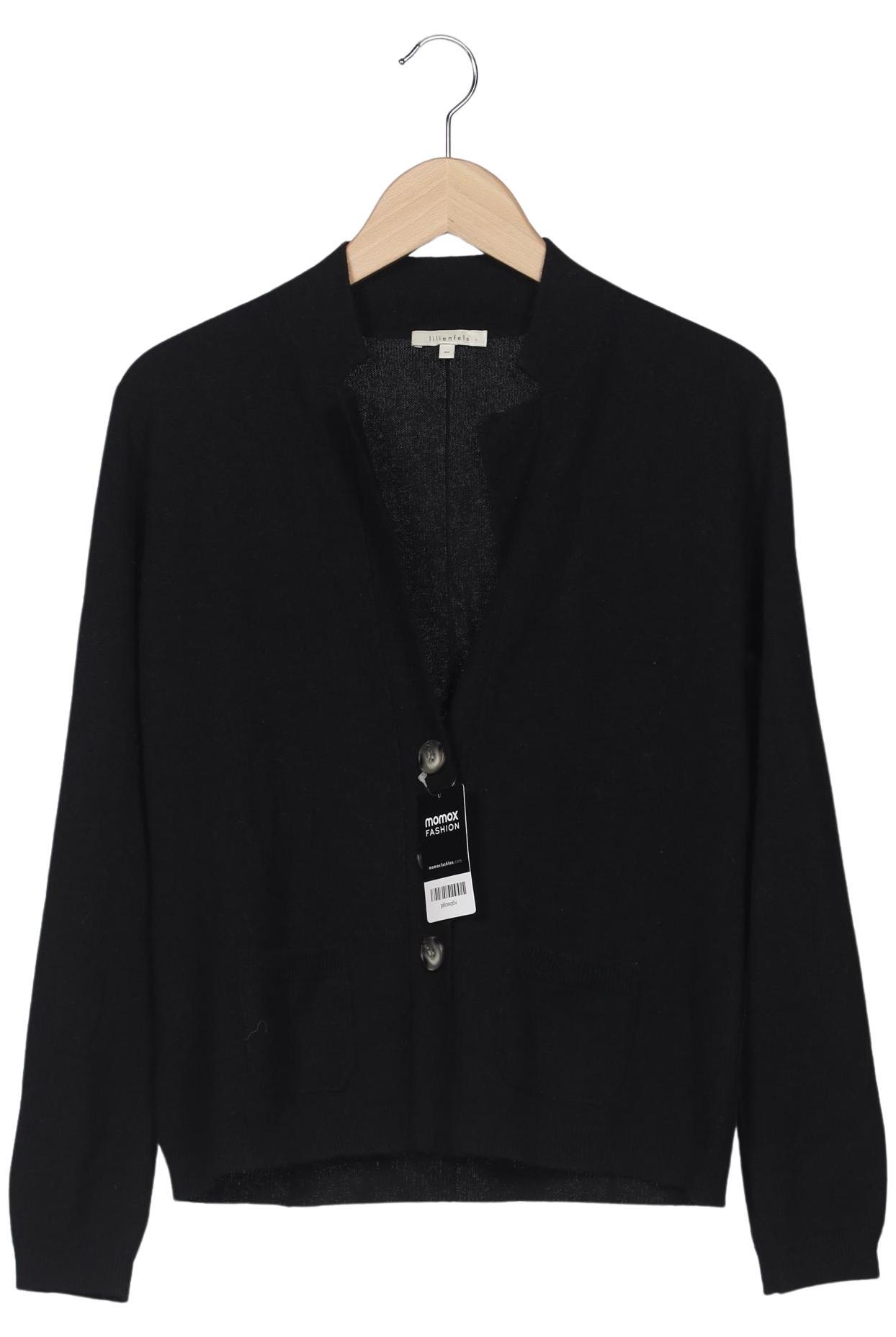 

lilienfels Damen Strickjacke, schwarz, Gr. 40